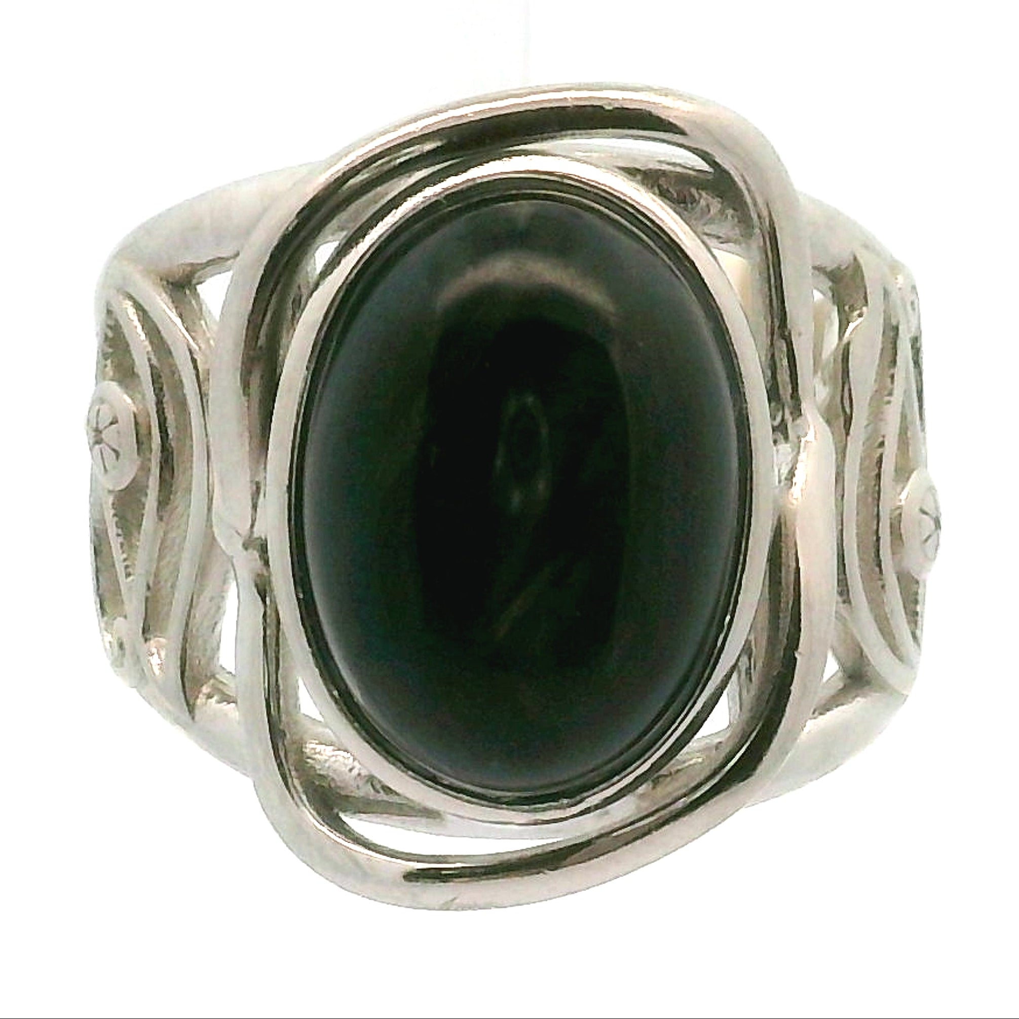 Egyptian Eye Cuff Ring 925 Silver for Protection and Restoration