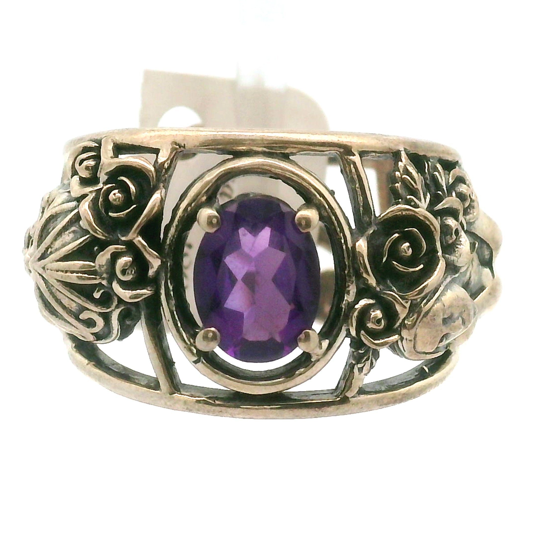 Día de los Muertos Adjustable Cuff Ring .925 Silver for Remembrance of Ancestors and the Cycle of Life