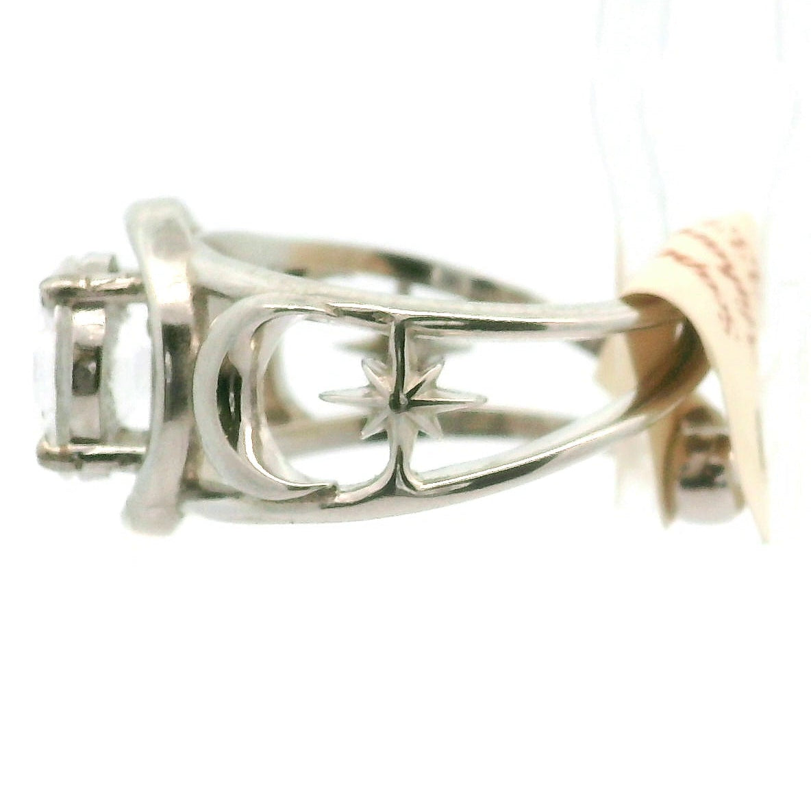 Triple Moon with Star Cuff Ring .925 Silver for Health, Protection, Amplifying Intentions & Accelerating Manifestations