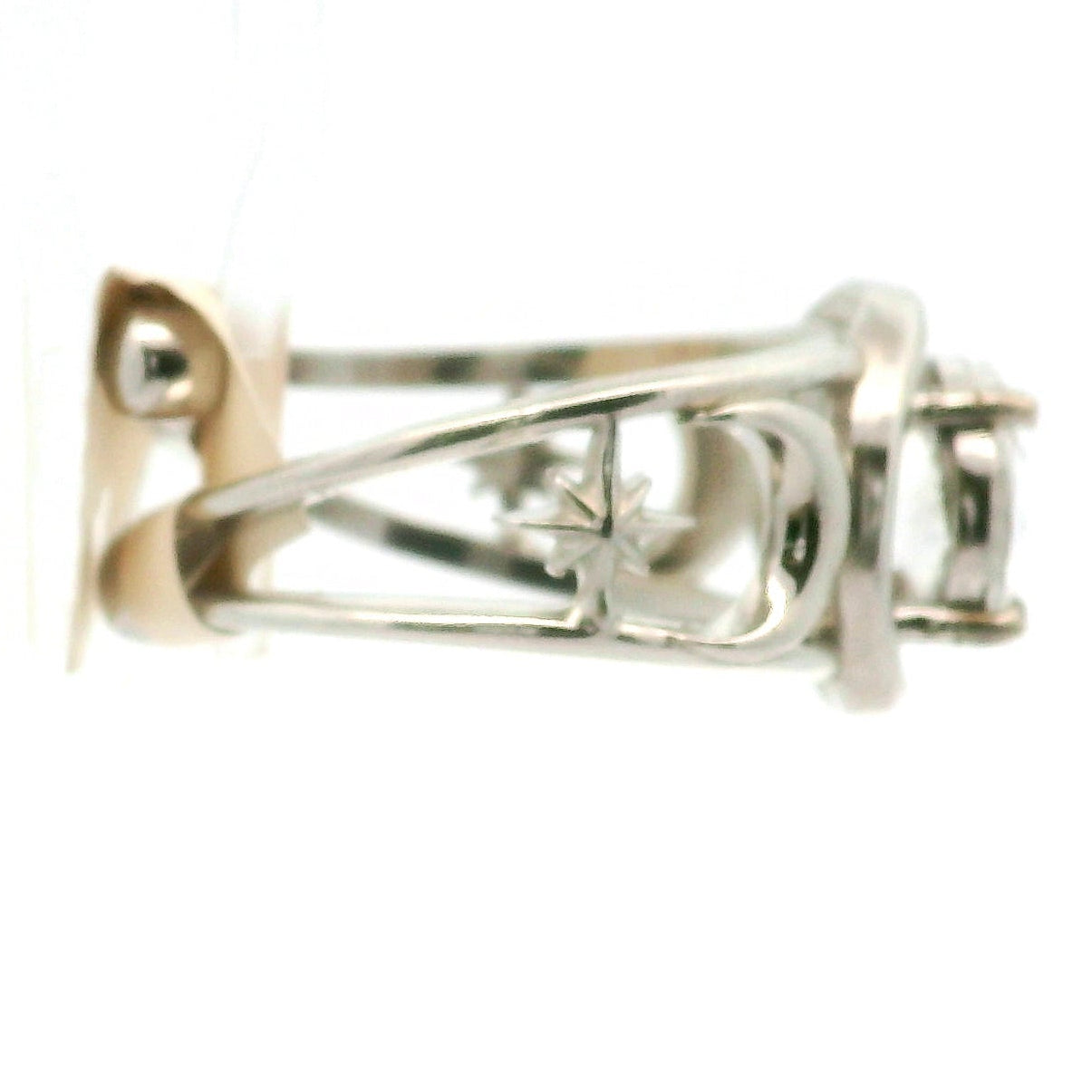 Triple Moon with Star Cuff Ring .925 Silver for Health, Protection, Amplifying Intentions & Accelerating Manifestations