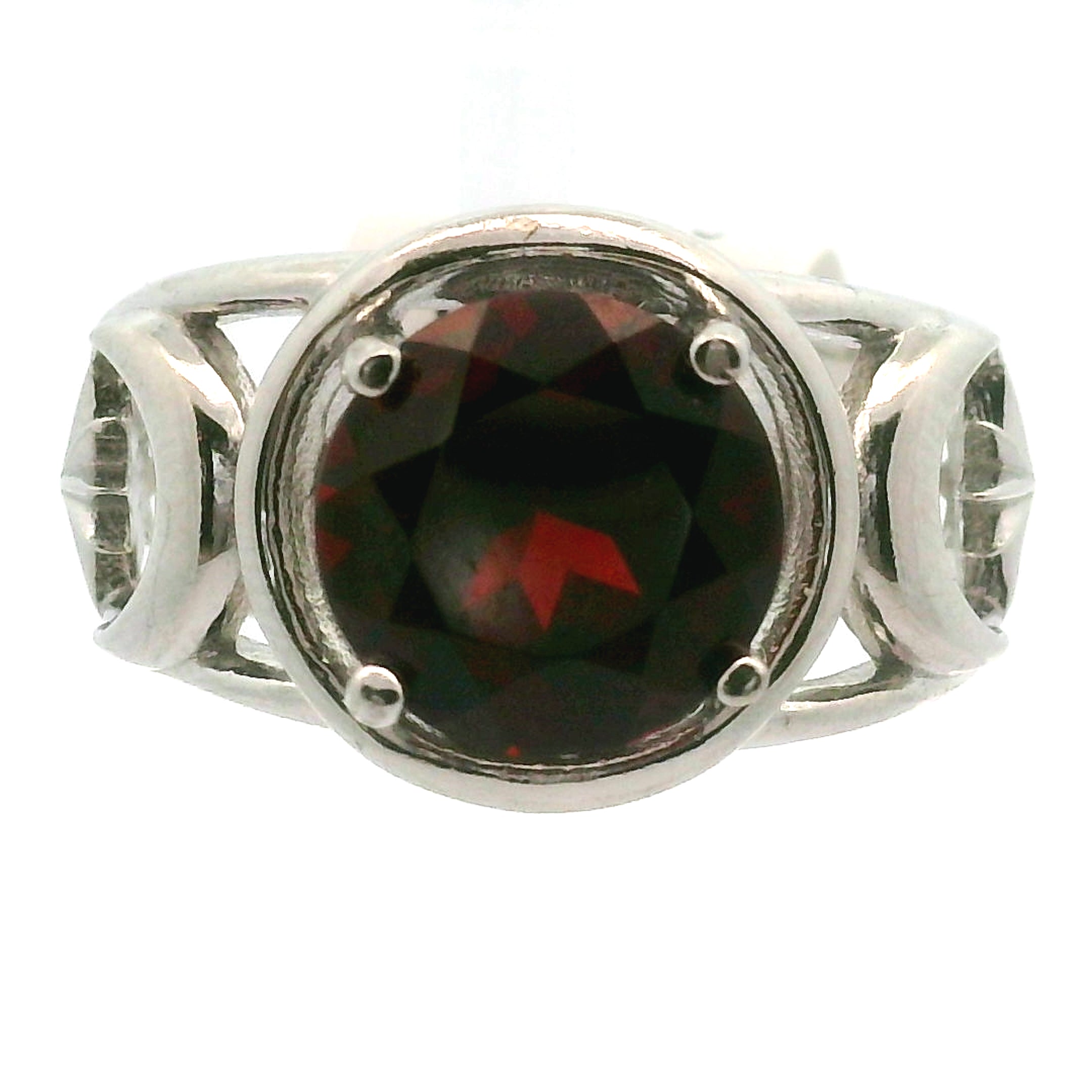 Triple Moon with Star Cuff Ring .925 Silver for Health, Protection, Amplifying Intentions & Accelerating Manifestations