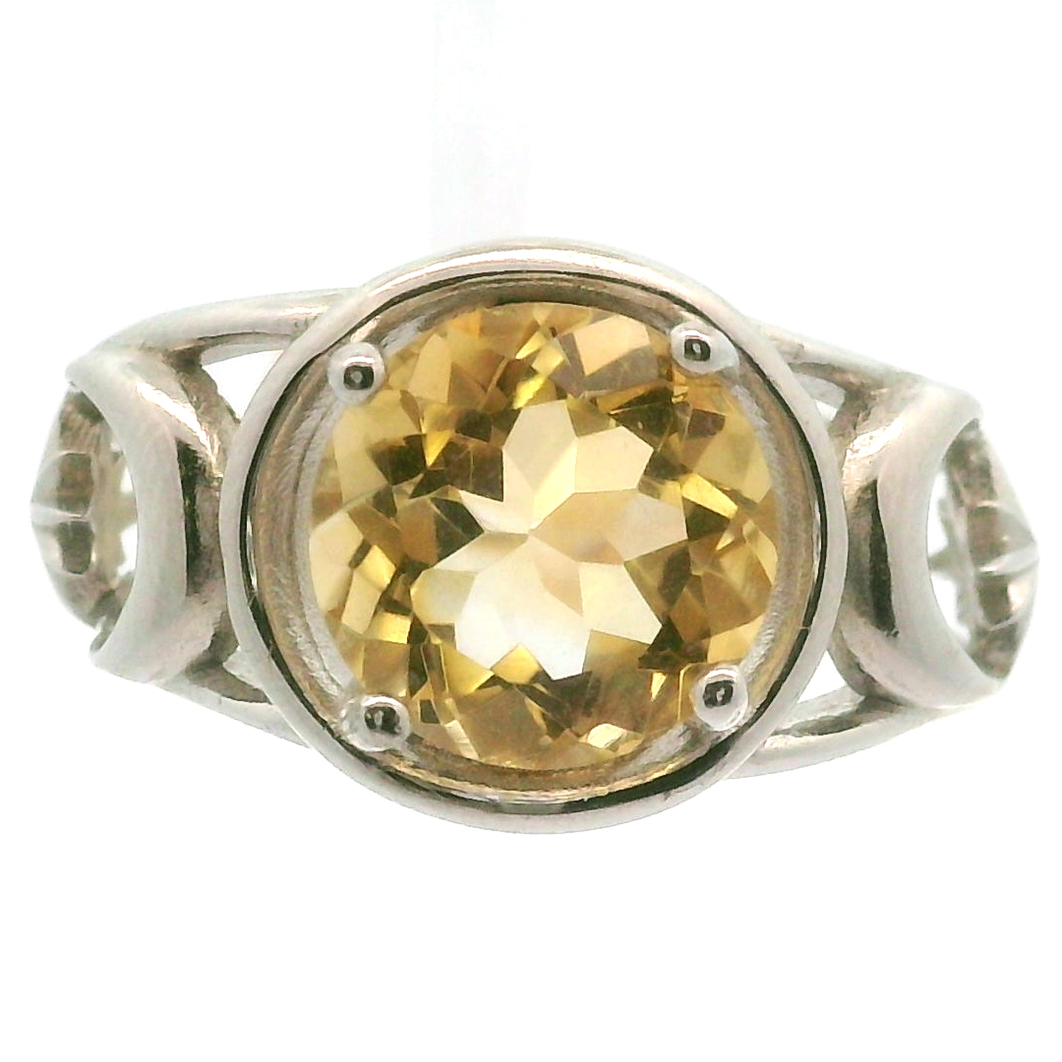 Triple Moon with Star Cuff Ring .925 Silver for Health, Protection, Amplifying Intentions & Accelerating Manifestations