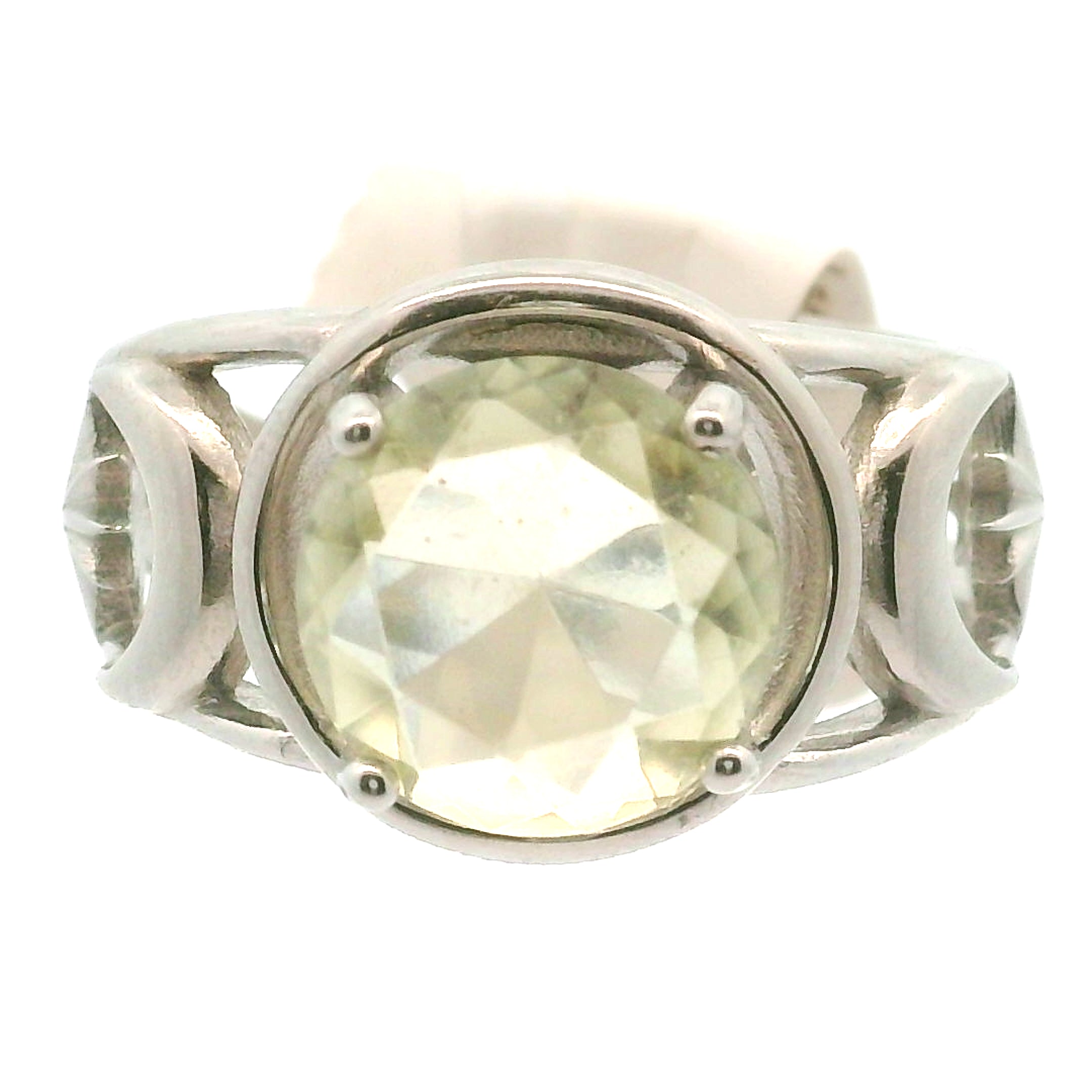 Triple Moon with Star Cuff Ring .925 Silver for Health, Protection, Amplifying Intentions & Accelerating Manifestations
