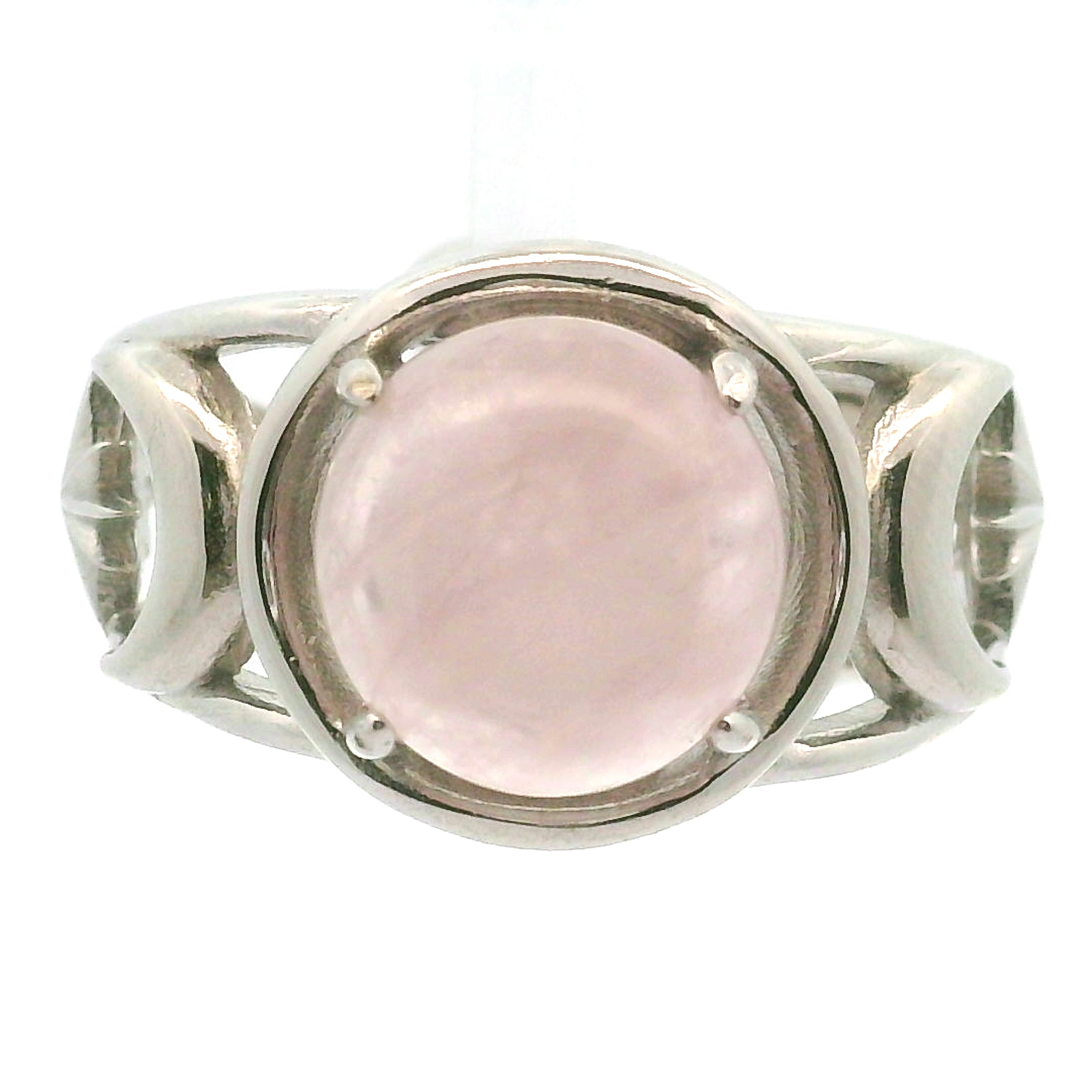 Triple Moon with Star Cuff Ring .925 Silver for Health, Protection, Amplifying Intentions & Accelerating Manifestations