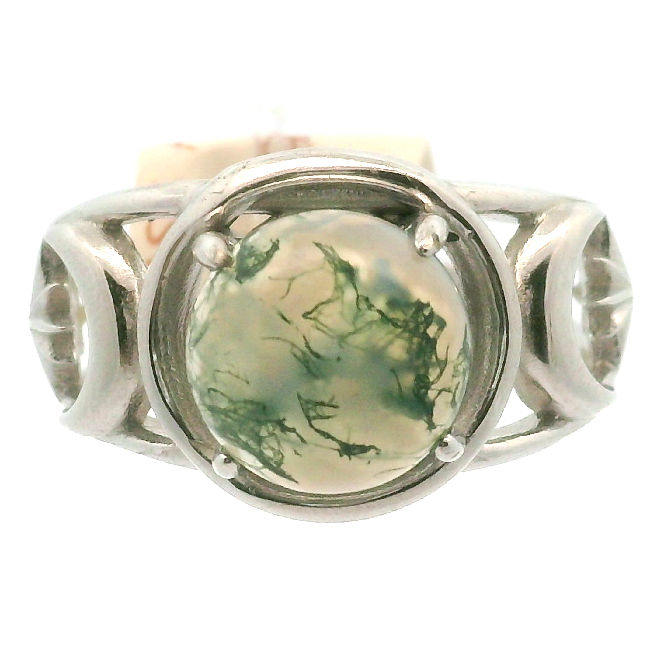 Triple Moon with Star Cuff Ring .925 Silver for Health, Protection, Amplifying Intentions & Accelerating Manifestations