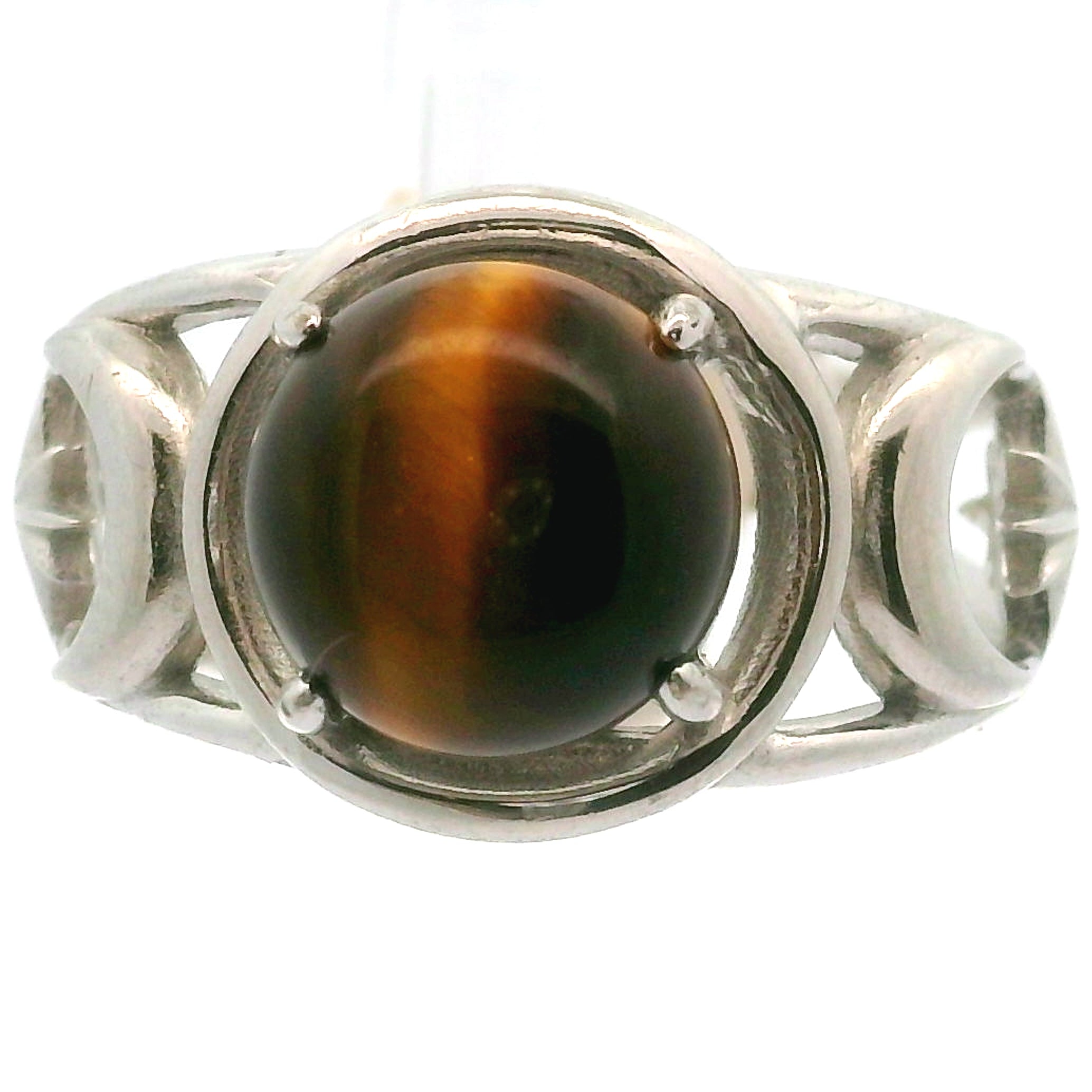 Triple Moon with Star Cuff Ring .925 Silver for Health, Protection, Amplifying Intentions & Accelerating Manifestations