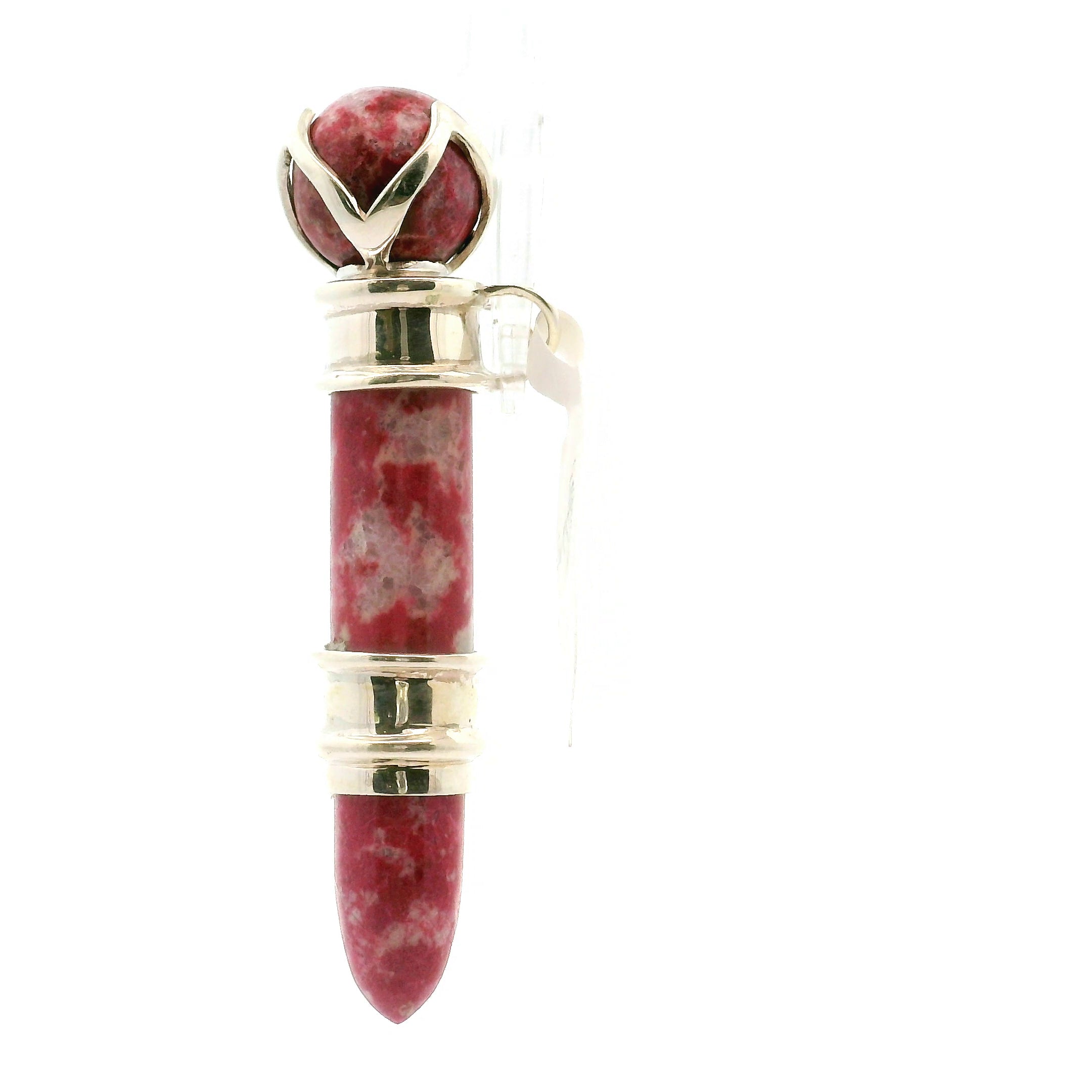 Thulite Wandlet .925 Silver for Emotional Healing, and Self-Acceptance
