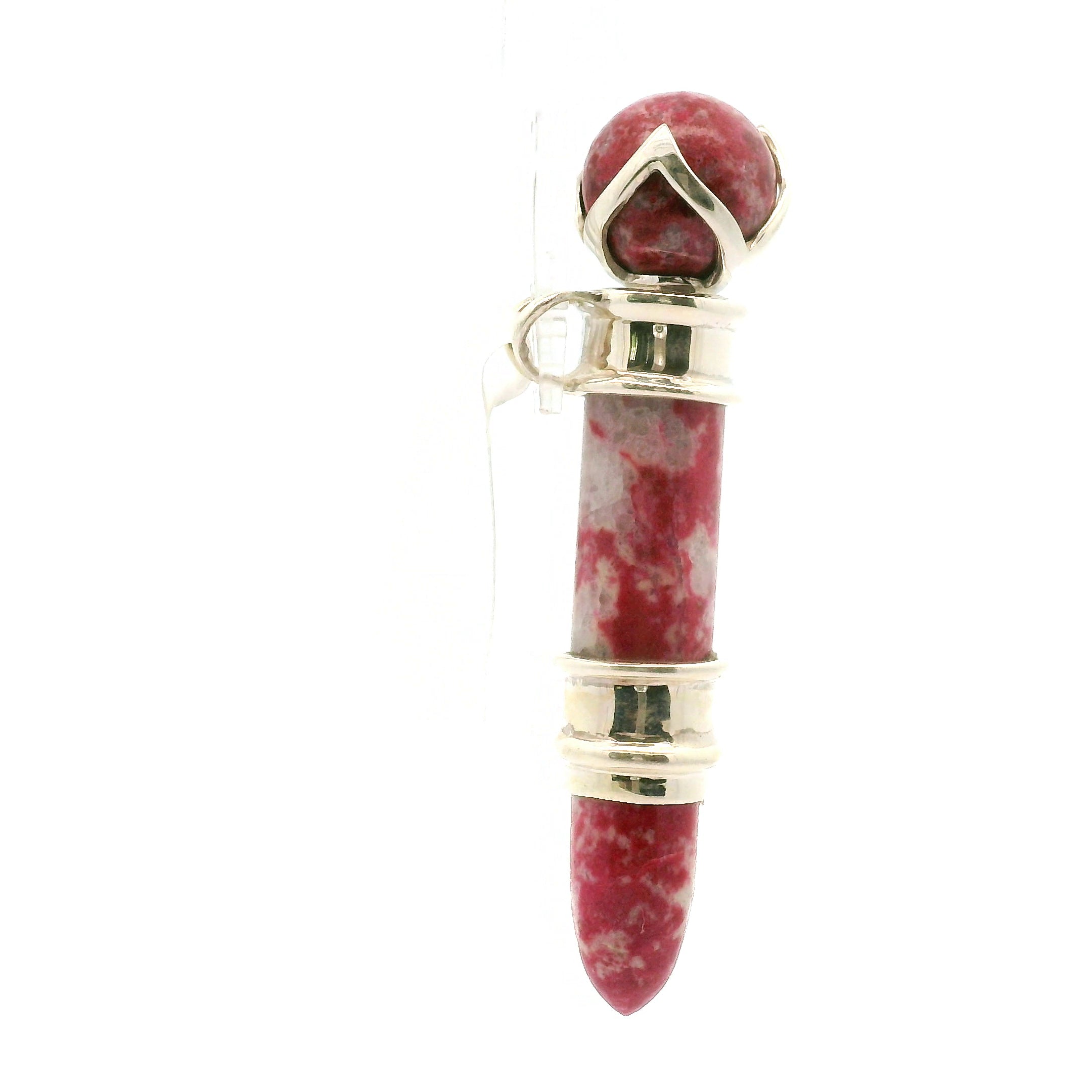 Thulite Wandlet .925 Silver for Emotional Healing, and Self-Acceptance