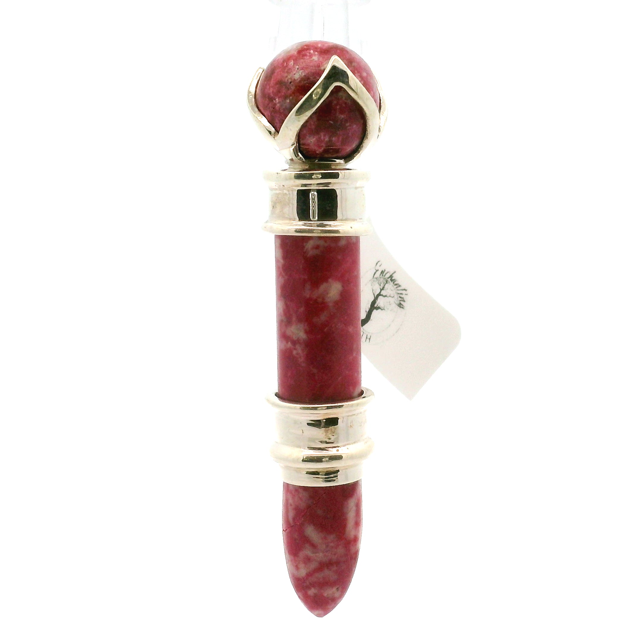 Thulite Wandlet .925 Silver for Emotional Healing, and Self-Acceptance