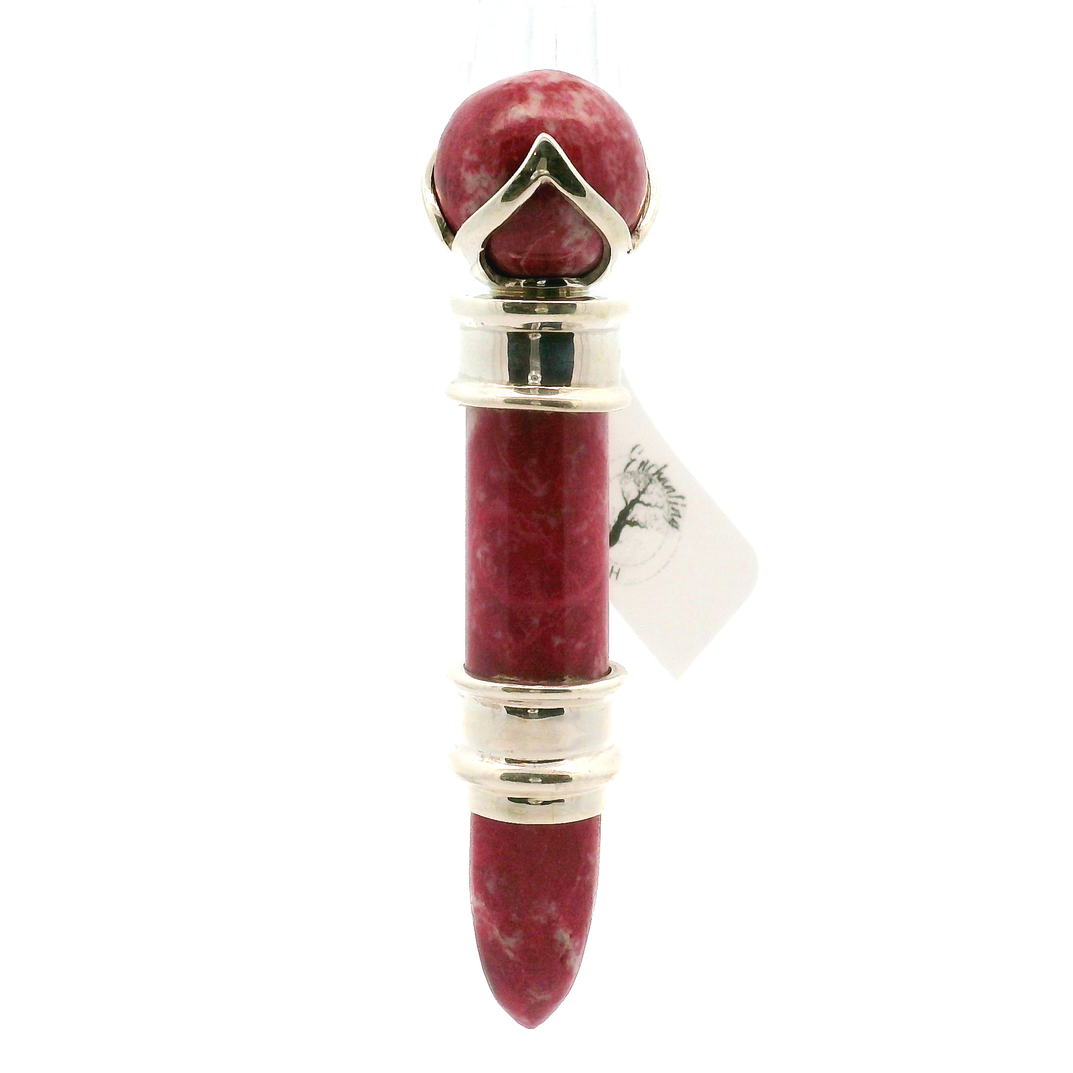 Thulite Wandlet .925 Silver for Emotional Healing, and Self-Acceptance