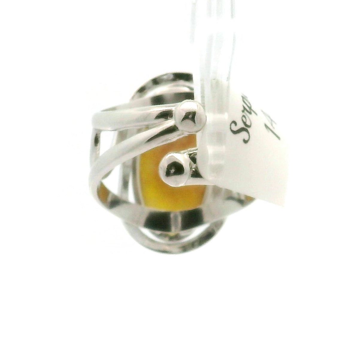 Serpentine Cuff Ring .925 Silver for Clearing Emotional Blockages and Spiritual Exploration