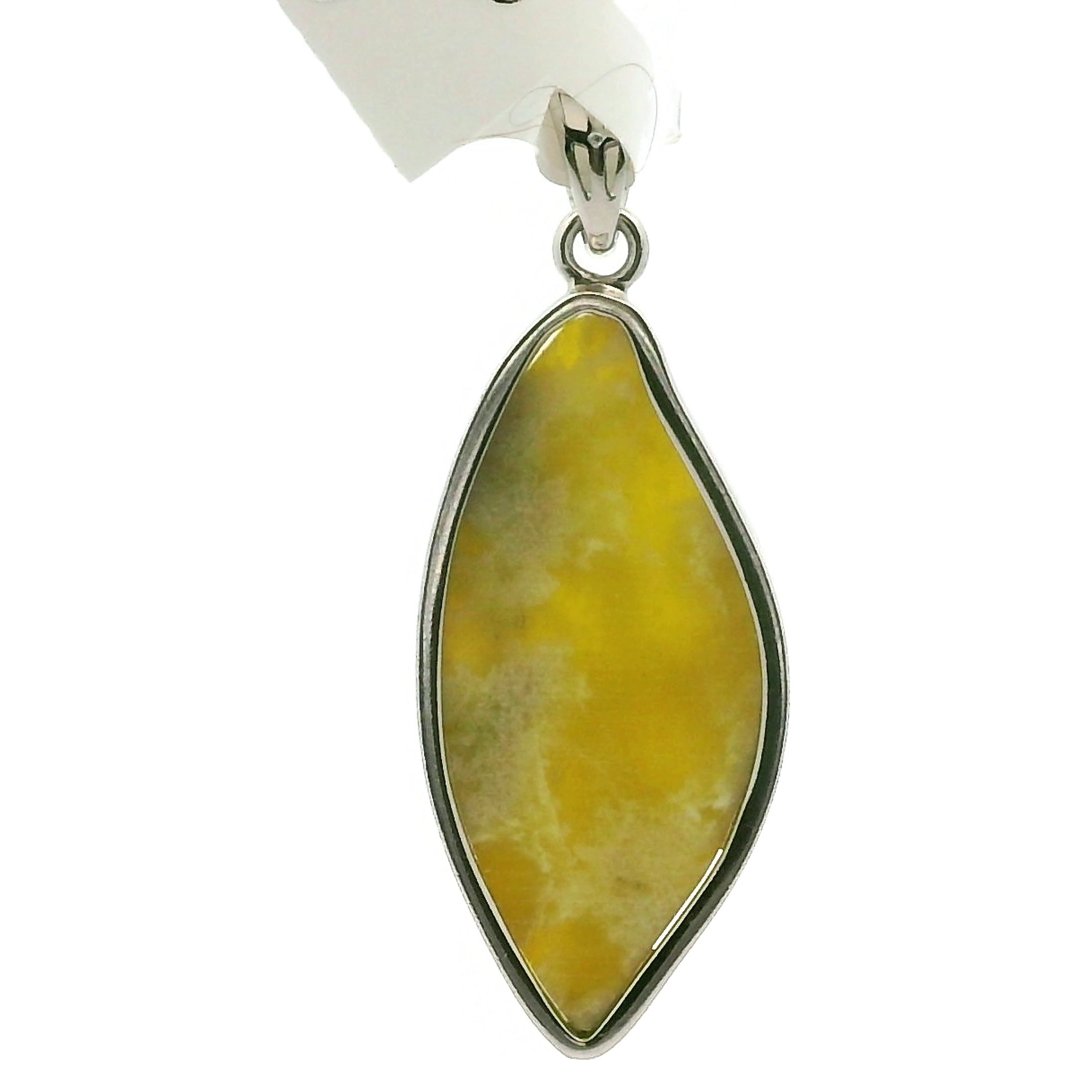 Serpentine Pendant .925 Silver for Clearing Emotional Blockages and Spiritual Exploration
