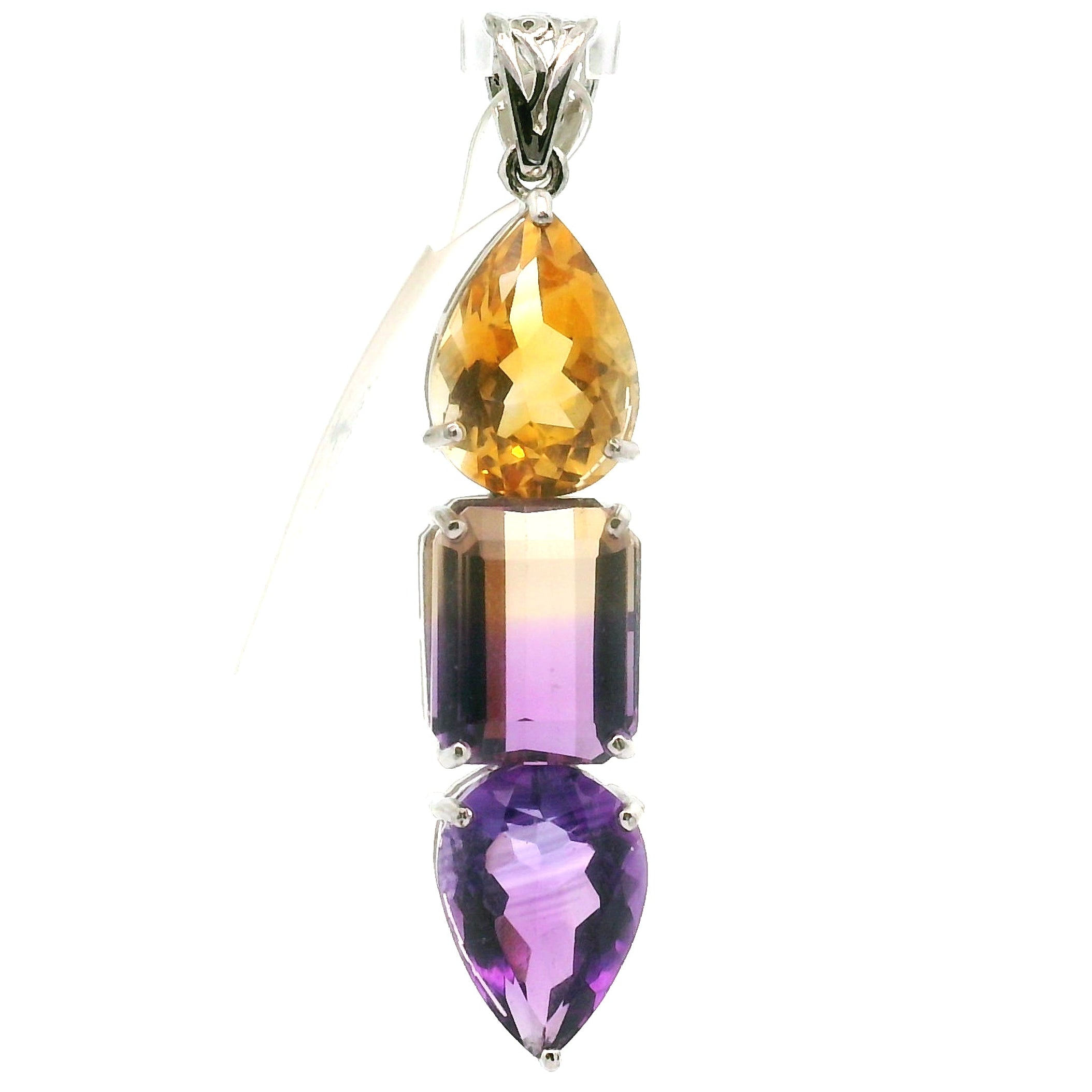Wand Pendant .925 Silver for Intuition, Luck, Protection and Purification