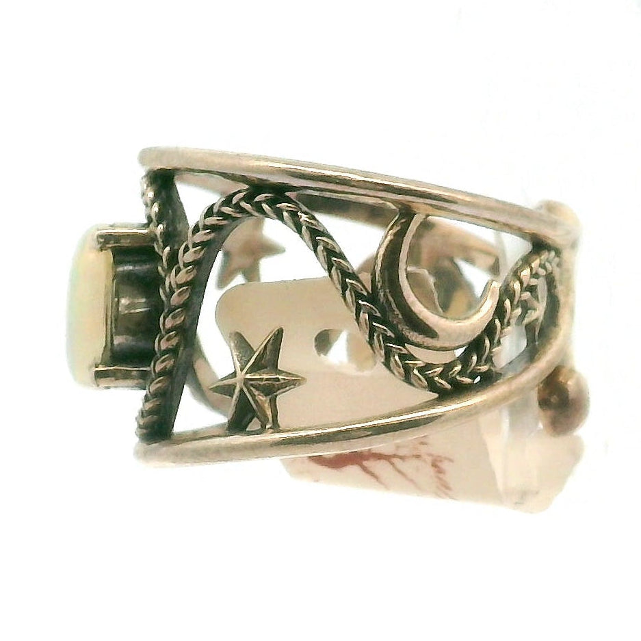 Dreamweaver Cuff Ring .925 Silver for Health, Protection, Amplifying Intentions & Accelerating Manifestations