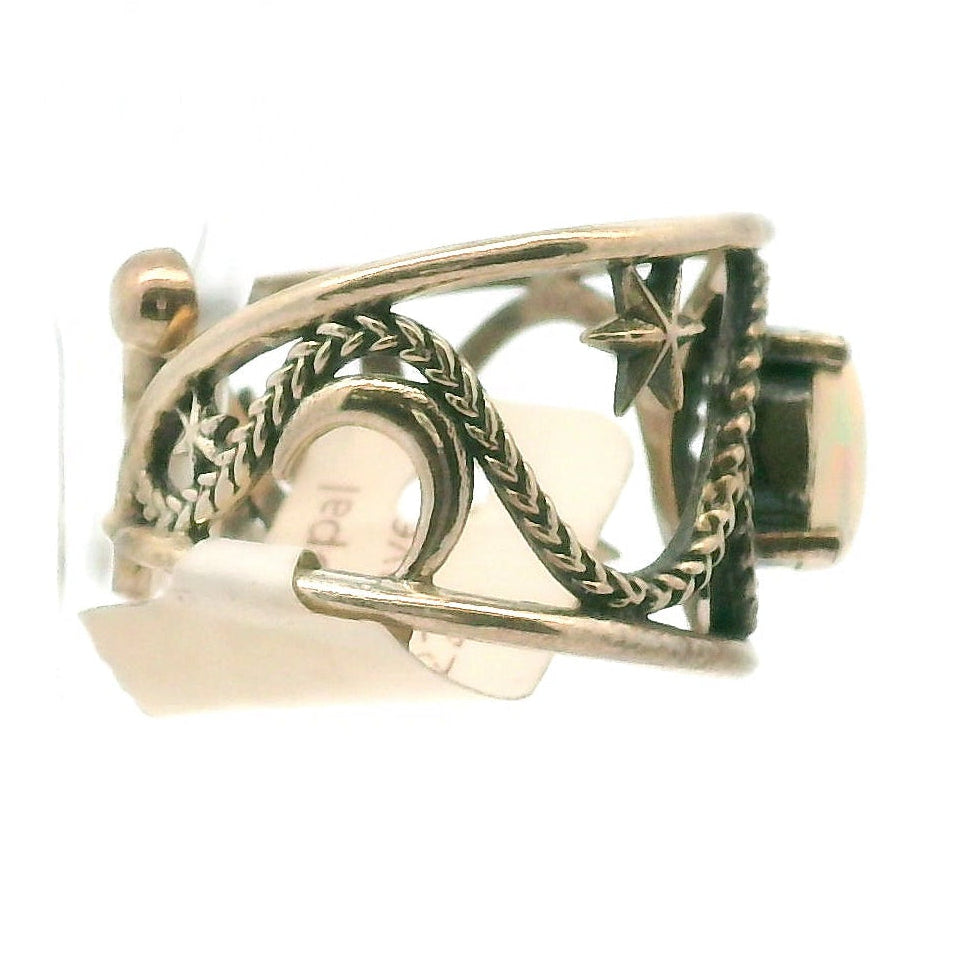 Dreamweaver Cuff Ring .925 Silver for Health, Protection, Amplifying Intentions & Accelerating Manifestations
