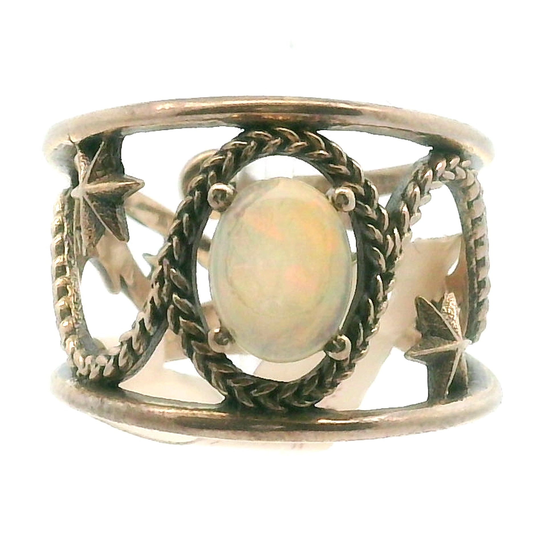 Dreamweaver Cuff Ring .925 Silver for Health, Protection, Amplifying Intentions & Accelerating Manifestations