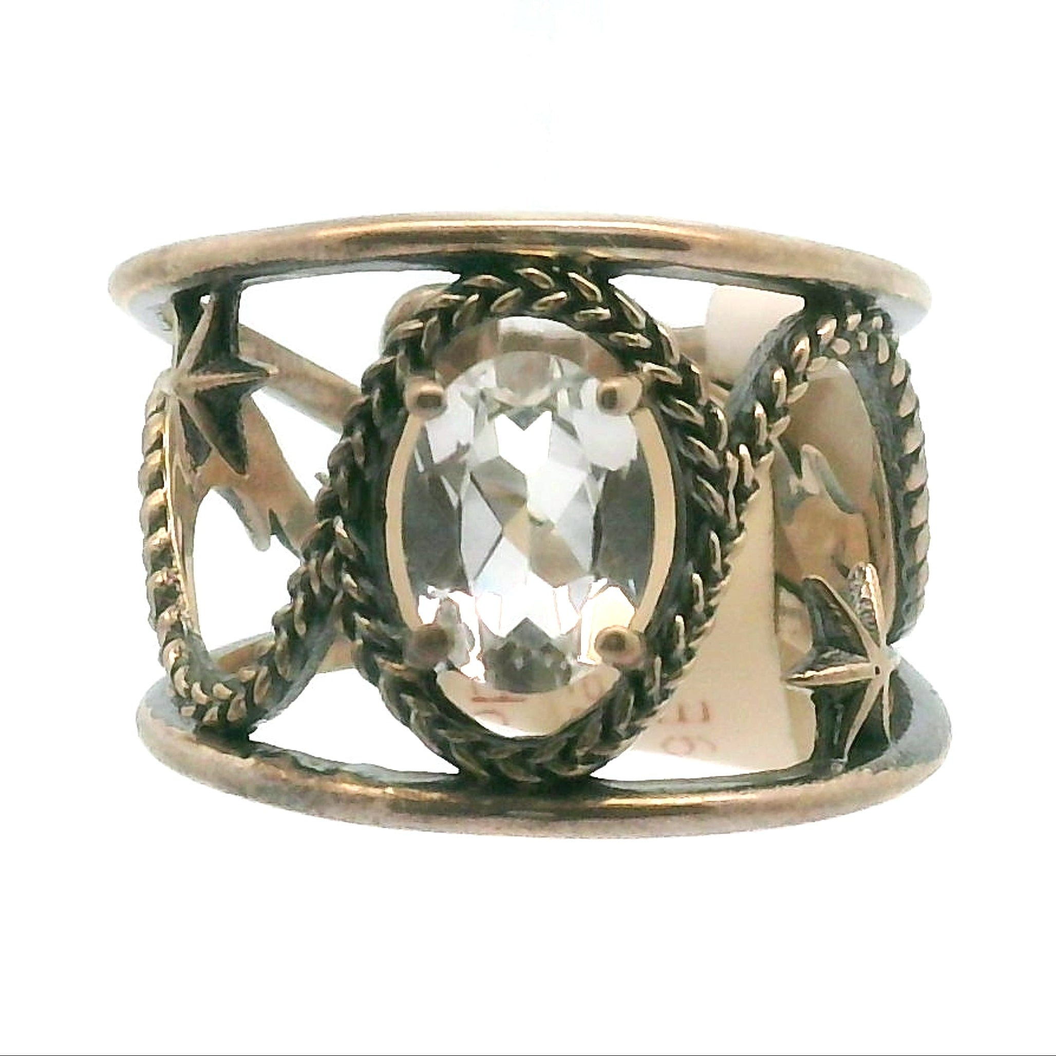 Dreamweaver Cuff Ring .925 Silver for Health, Protection, Amplifying Intentions & Accelerating Manifestations