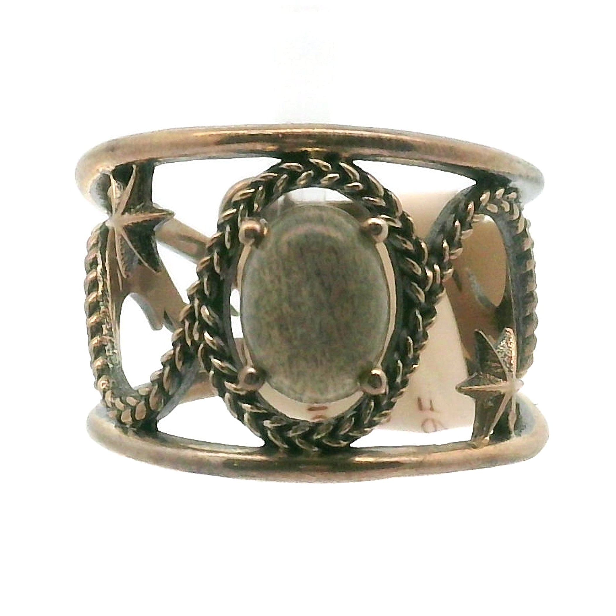 Dreamweaver Cuff Ring .925 Silver for Health, Protection, Amplifying Intentions & Accelerating Manifestations