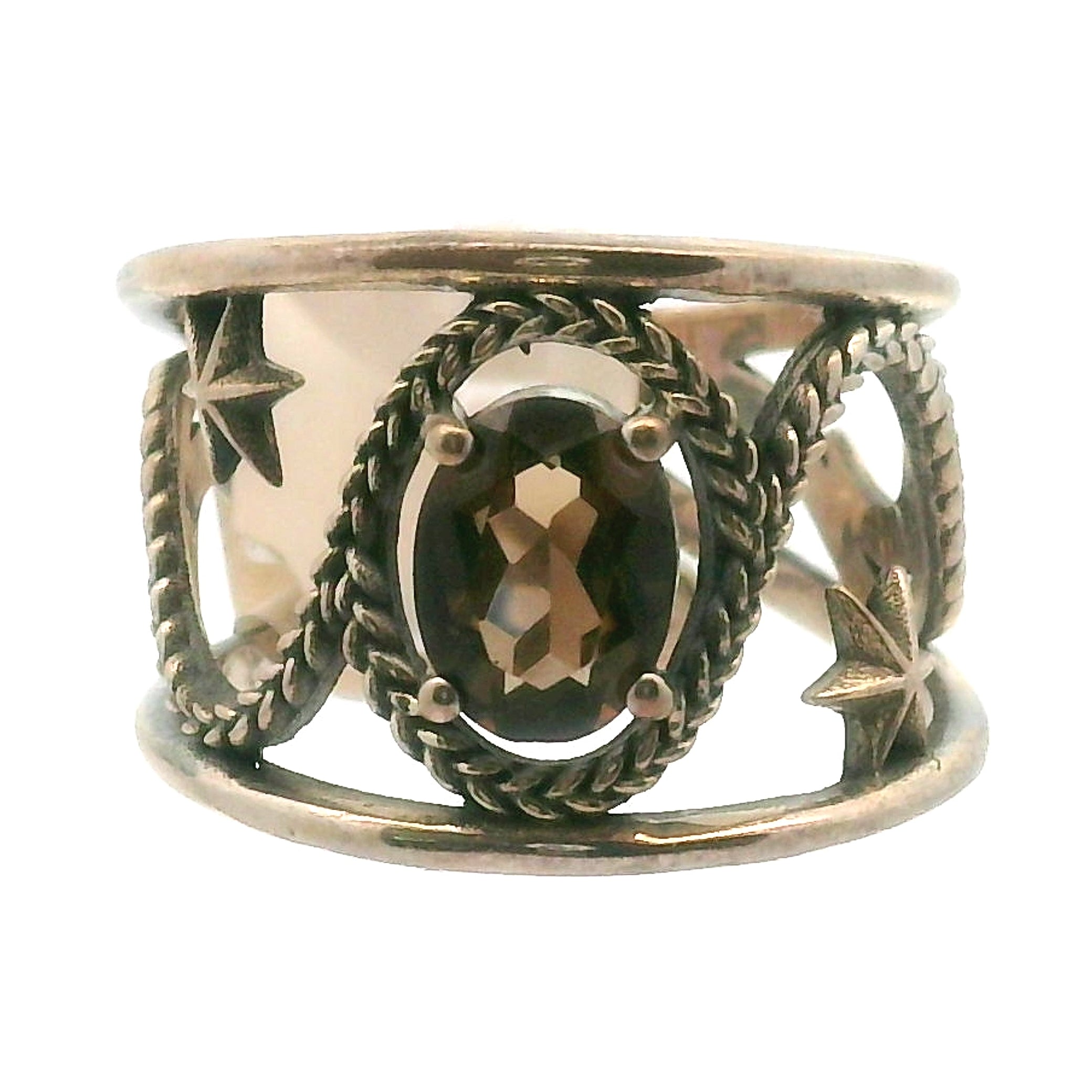 Dreamweaver Cuff Ring .925 Silver for Health, Protection, Amplifying Intentions & Accelerating Manifestations