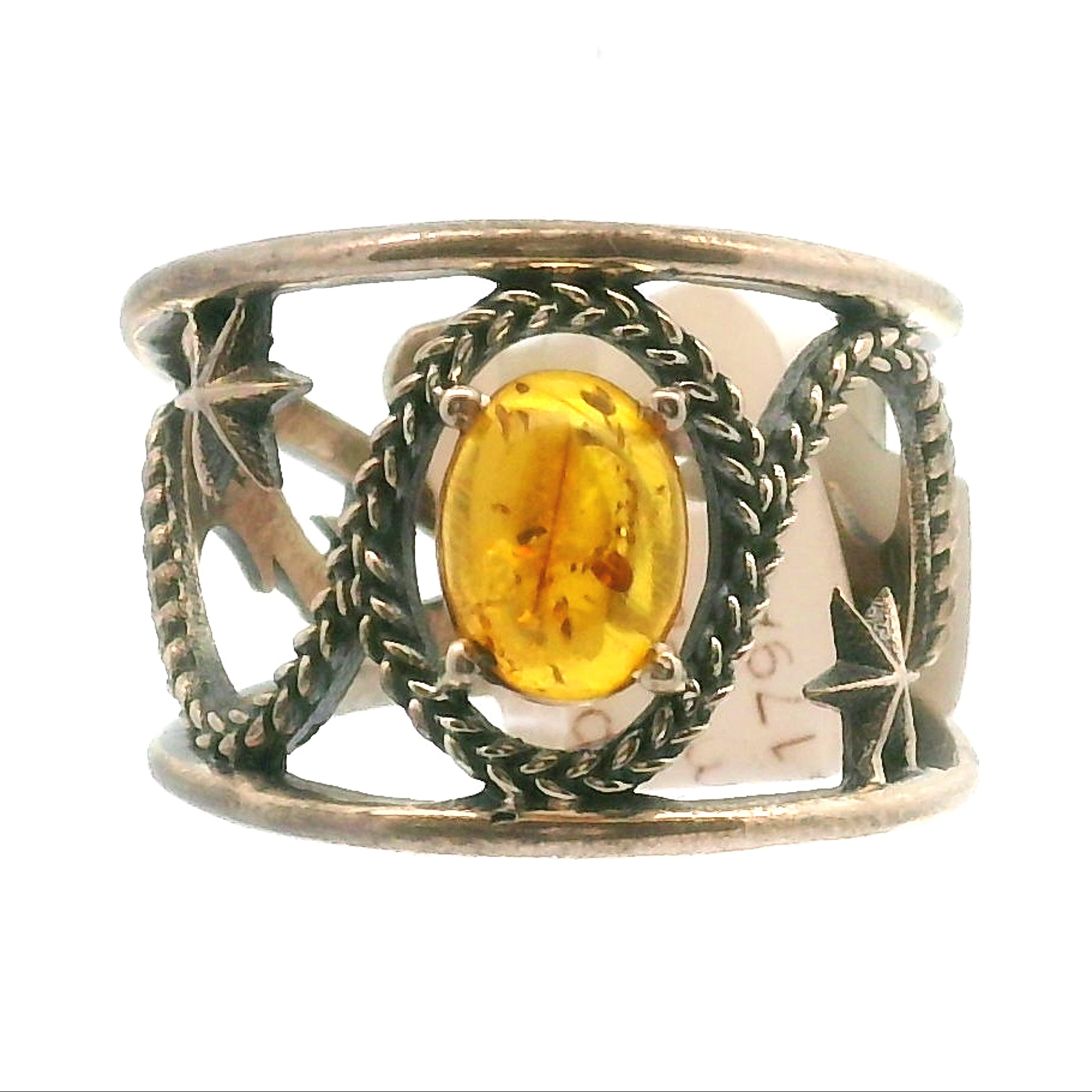 Dreamweaver Cuff Ring .925 Silver for Health, Protection, Amplifying Intentions & Accelerating Manifestations