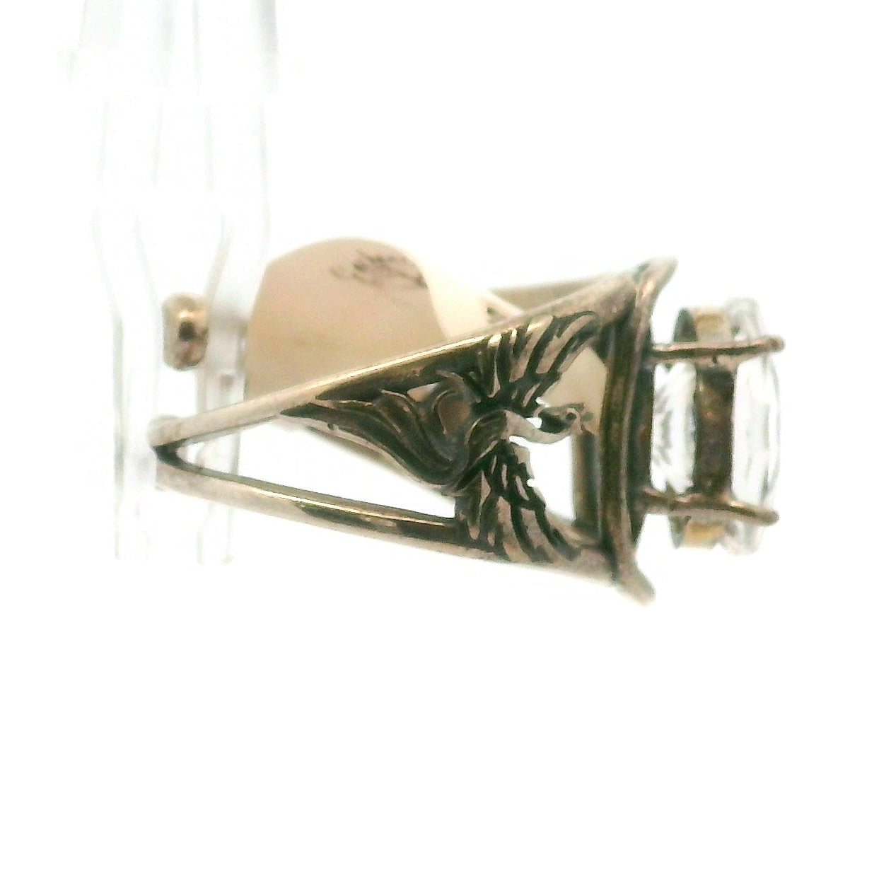 Phoenix Cuff Ring 925 Silver for Courage, Rebirth and Transformation