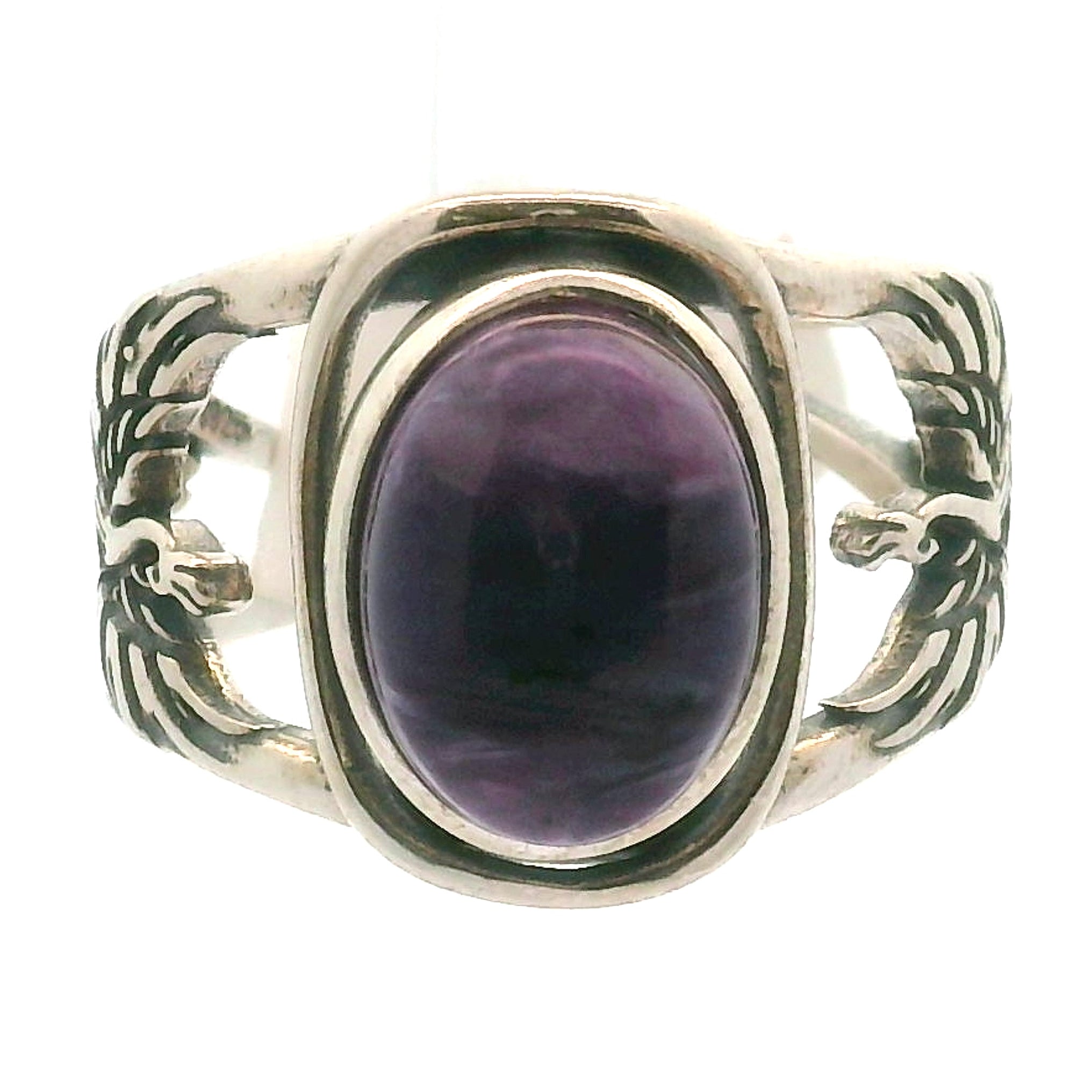 Phoenix Cuff Ring 925 Silver for Courage, Rebirth and Transformation