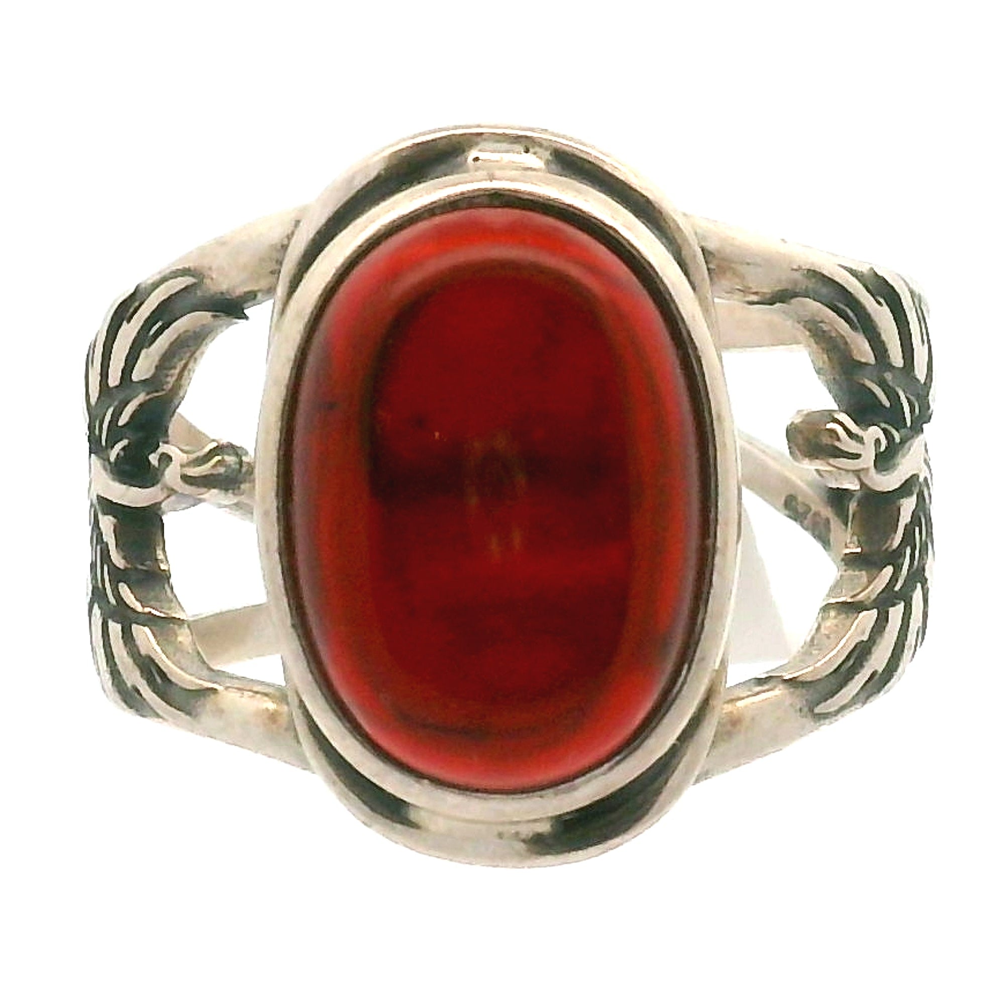 Phoenix Cuff Ring 925 Silver for Courage, Rebirth and Transformation