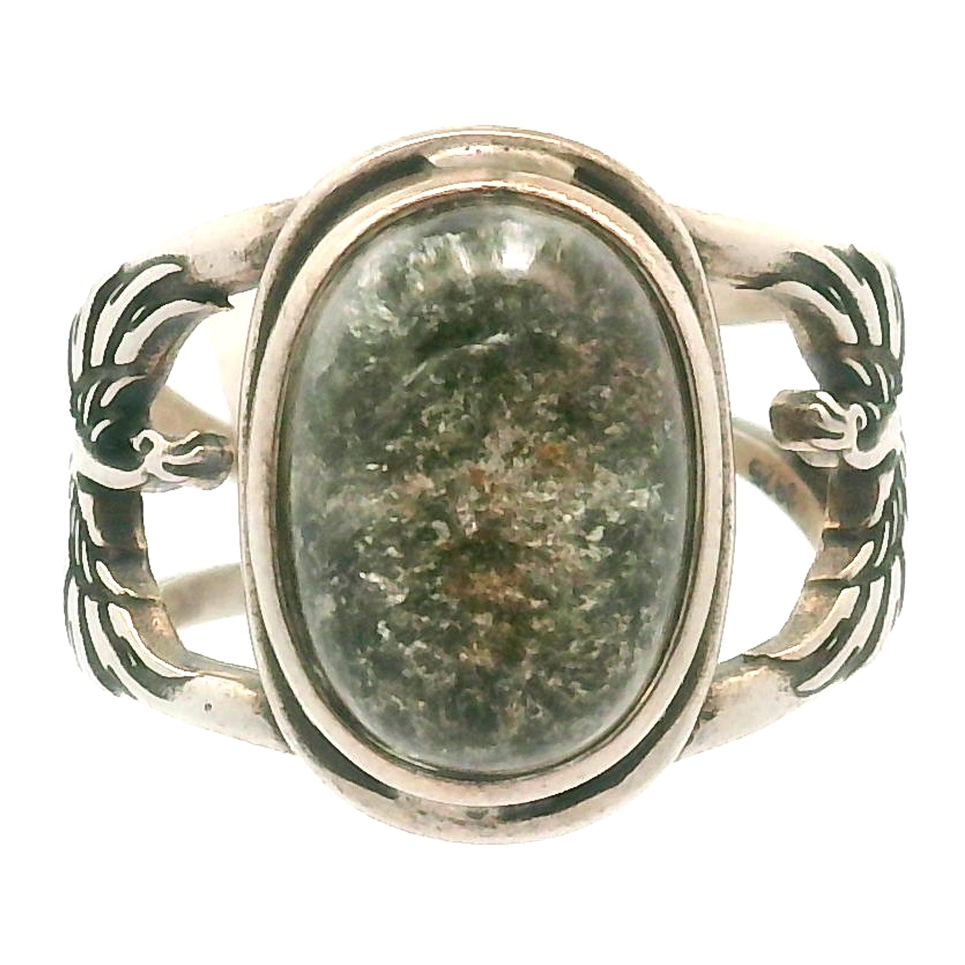 Phoenix Cuff Ring 925 Silver for Courage, Rebirth and Transformation