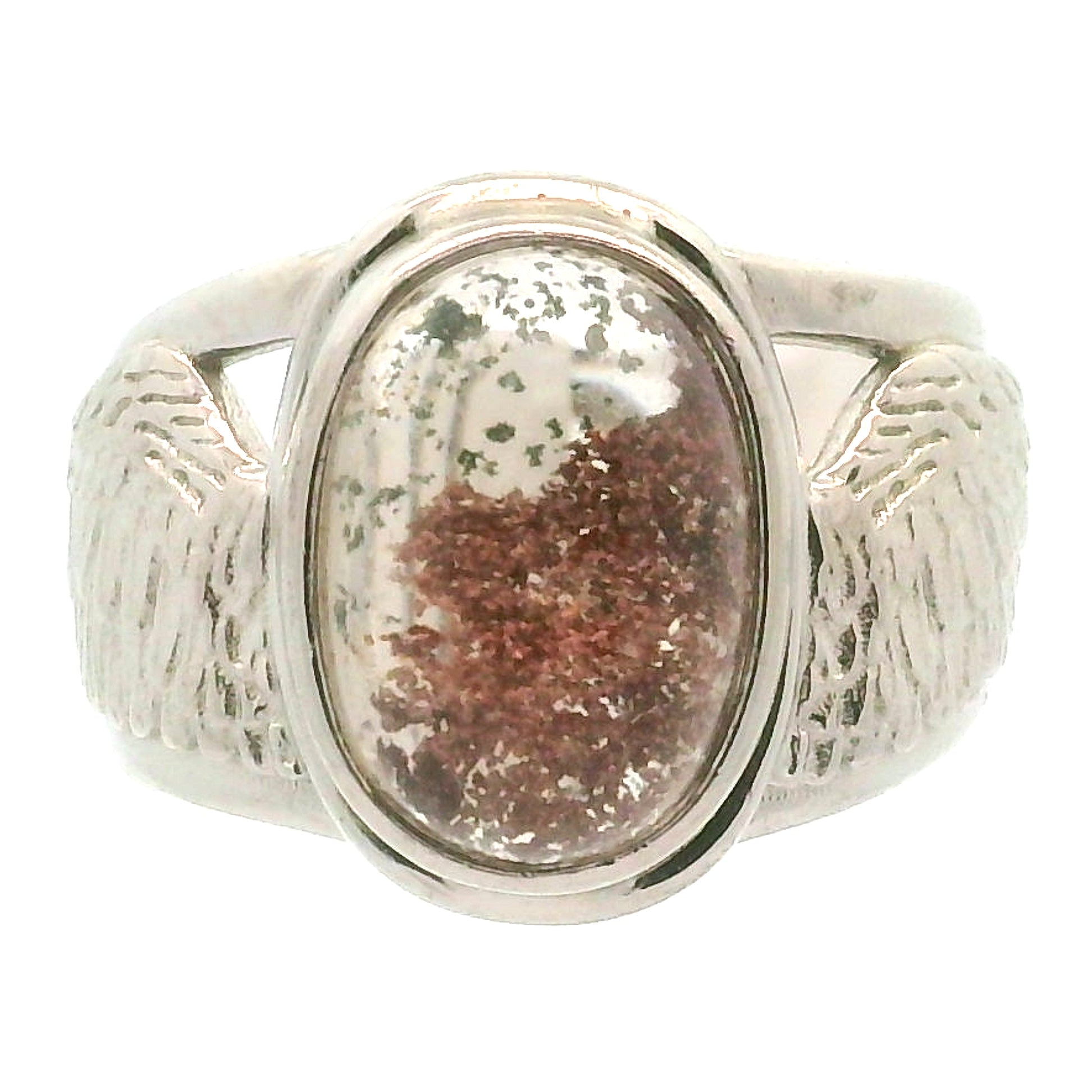 Angel Wings Cuff Ring 925 Silver for Angelic Connection, Guidance and Protection