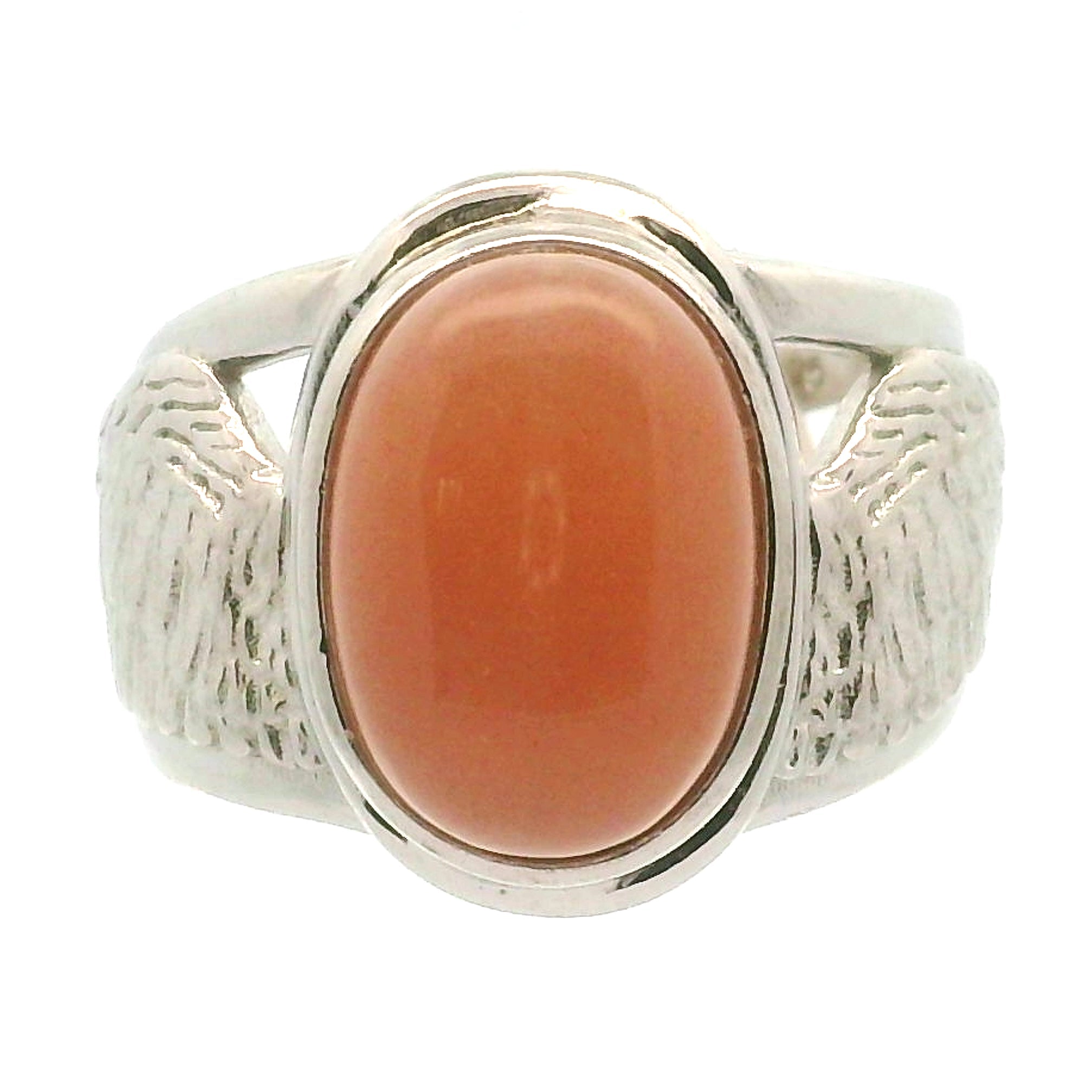 Angel Wings Cuff Ring 925 Silver for Angelic Connection, Guidance and Protection
