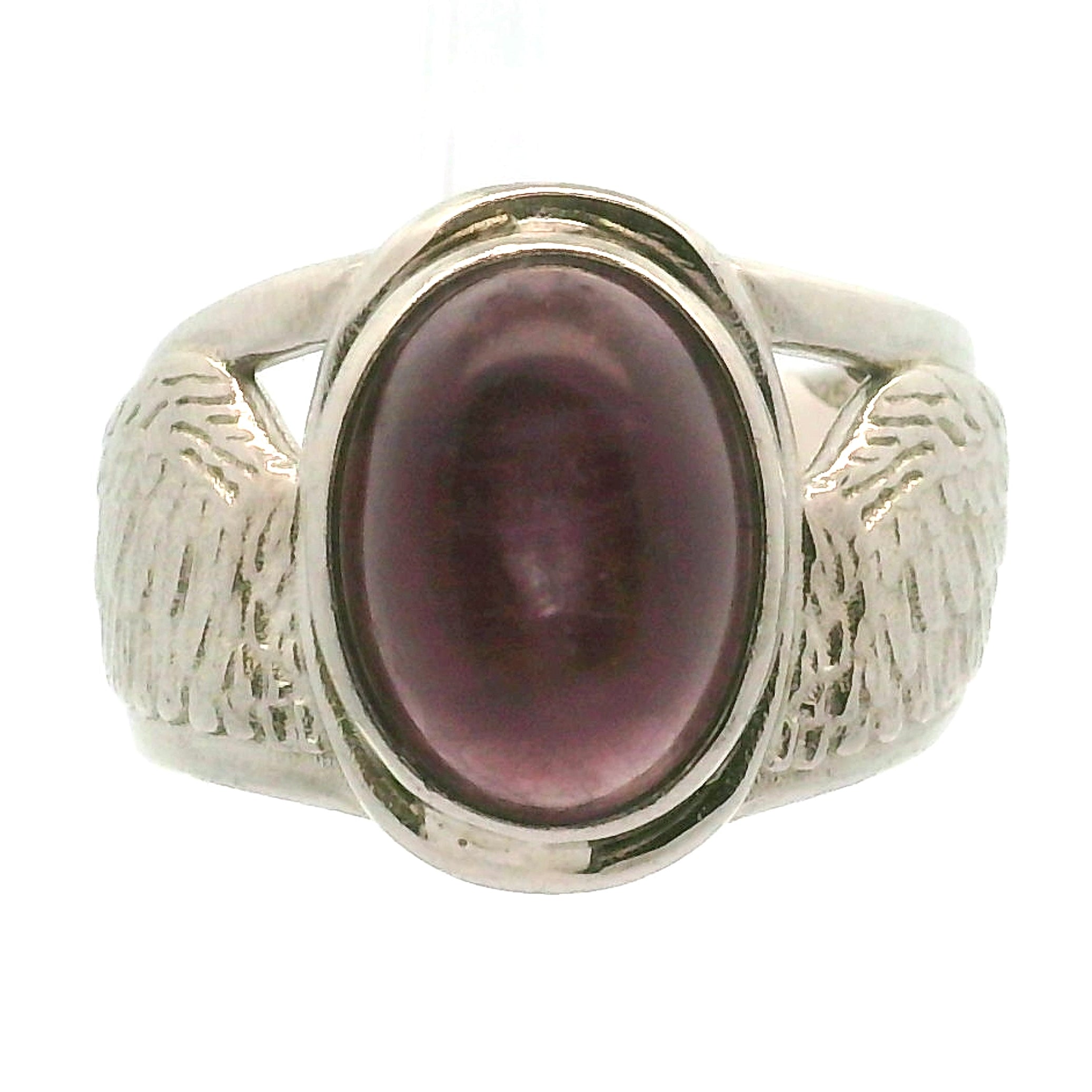 Angel Wings Cuff Ring 925 Silver for Angelic Connection, Guidance and Protection