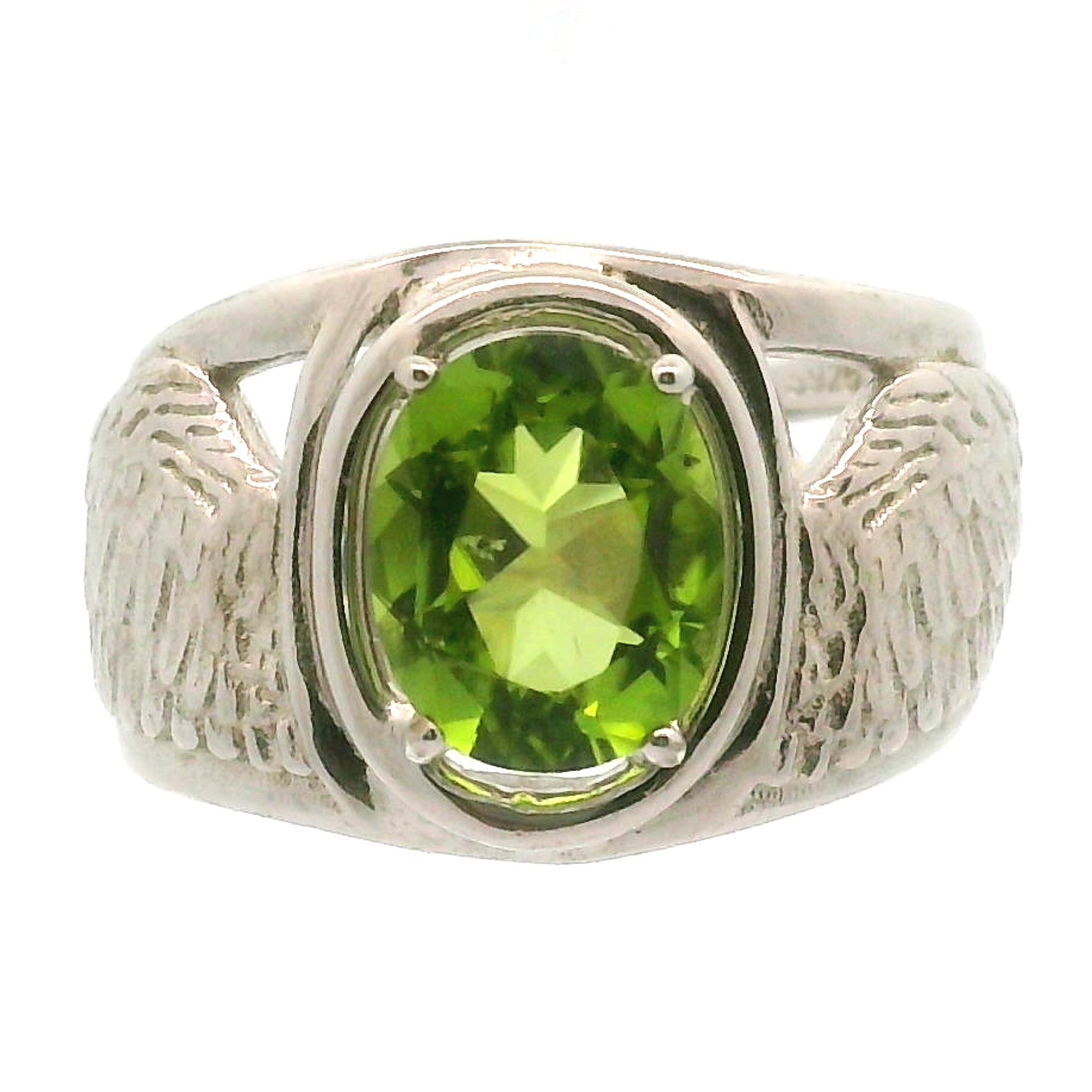 Angel Wings Cuff Ring 925 Silver for Angelic Connection, Guidance and Protection