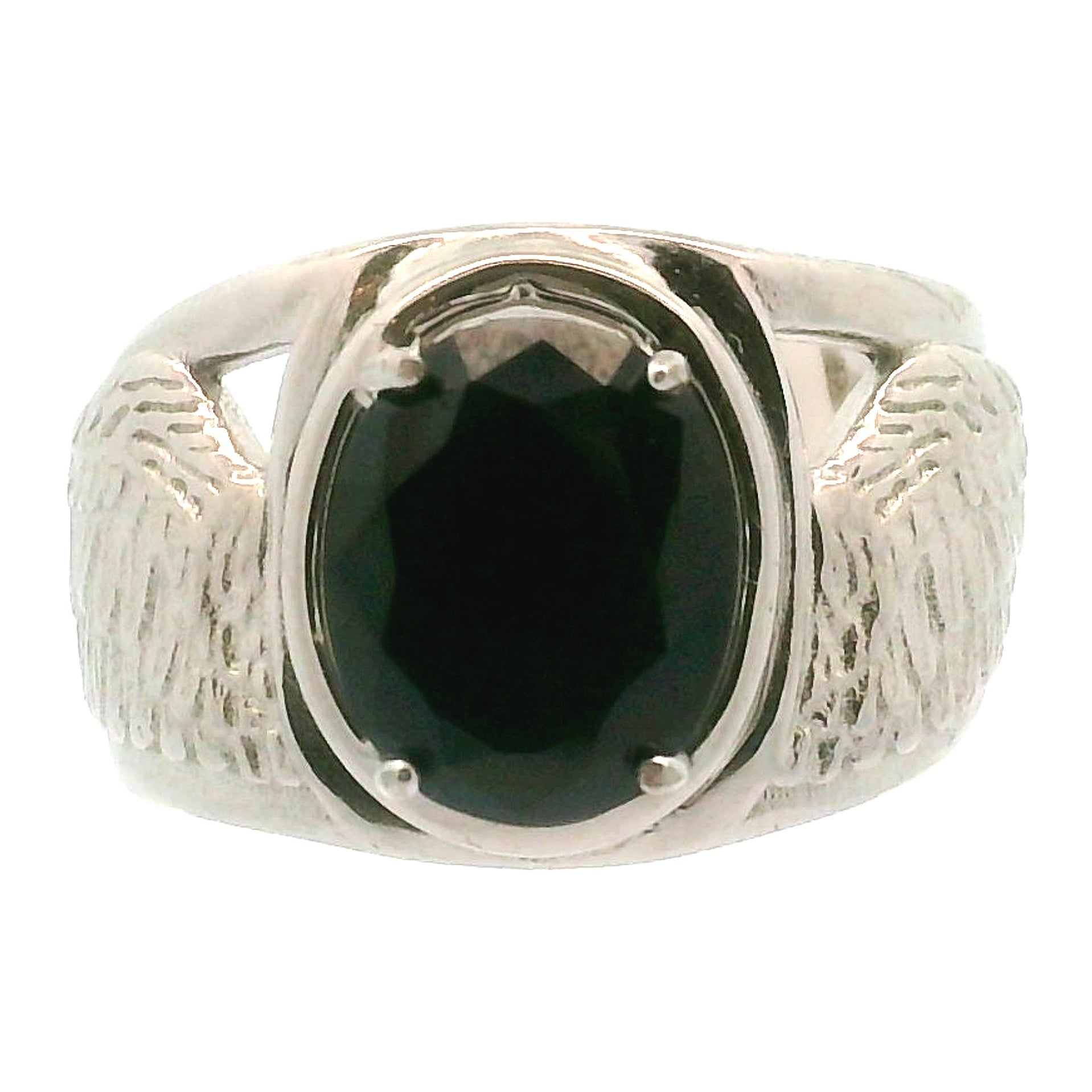 Angel Wings Cuff Ring 925 Silver for Angelic Connection, Guidance and Protection