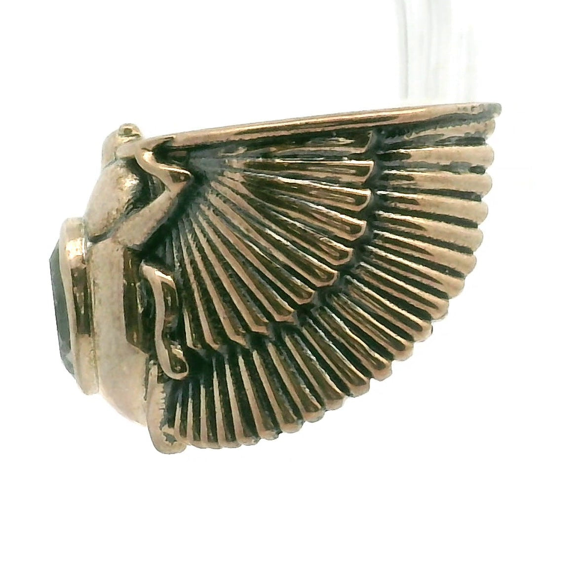 Scarab Adjustable Cuff Ring .925 Silver for Amplifying Intentions & Accelerating Manifestations