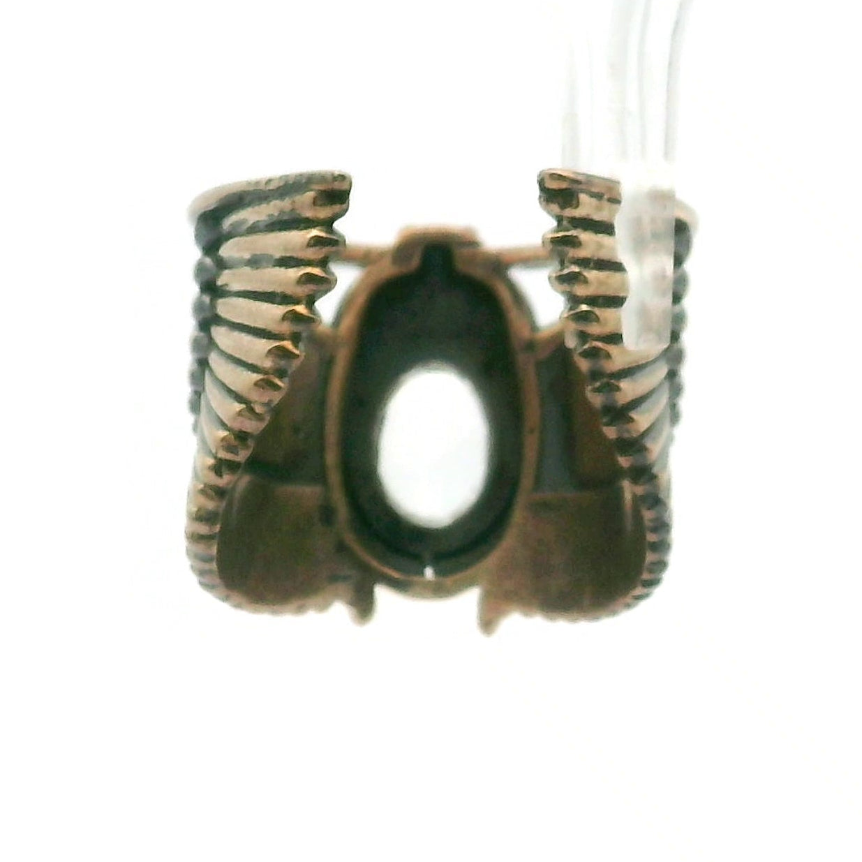 Scarab Adjustable Cuff Ring .925 Silver for Amplifying Intentions & Accelerating Manifestations
