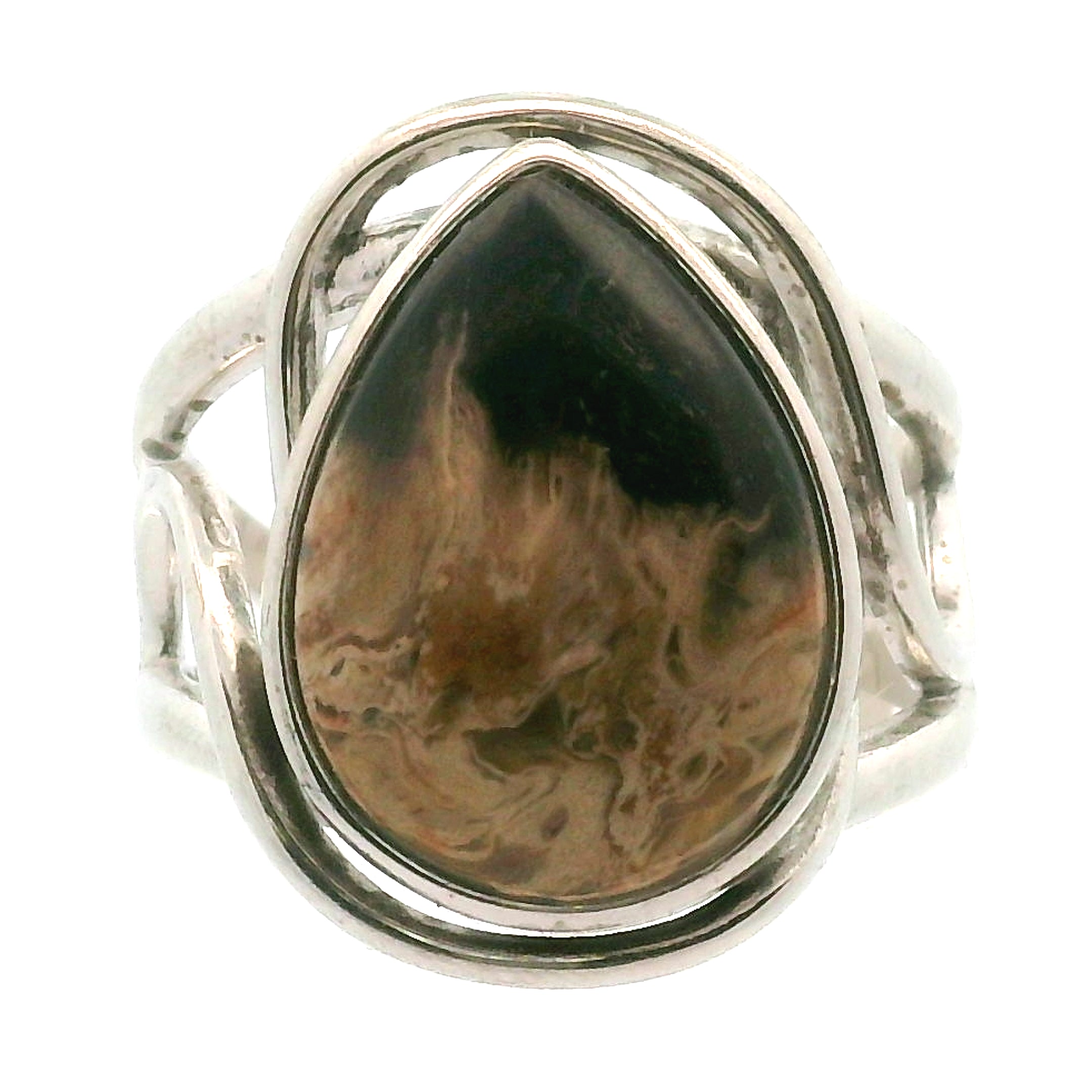 Palm Root Cuff Ring .925 Silver for Ancient Knowledge & Spiritual Transformation