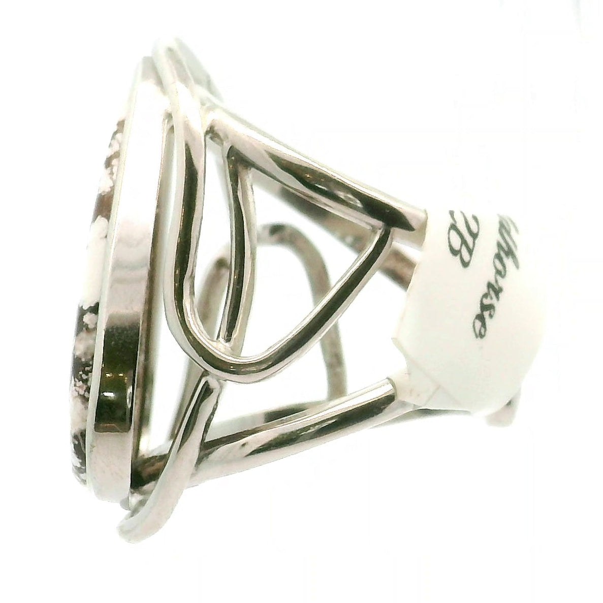 Wild Horse Cuff Ring .925 Silver for Grounding, Peace and Protection