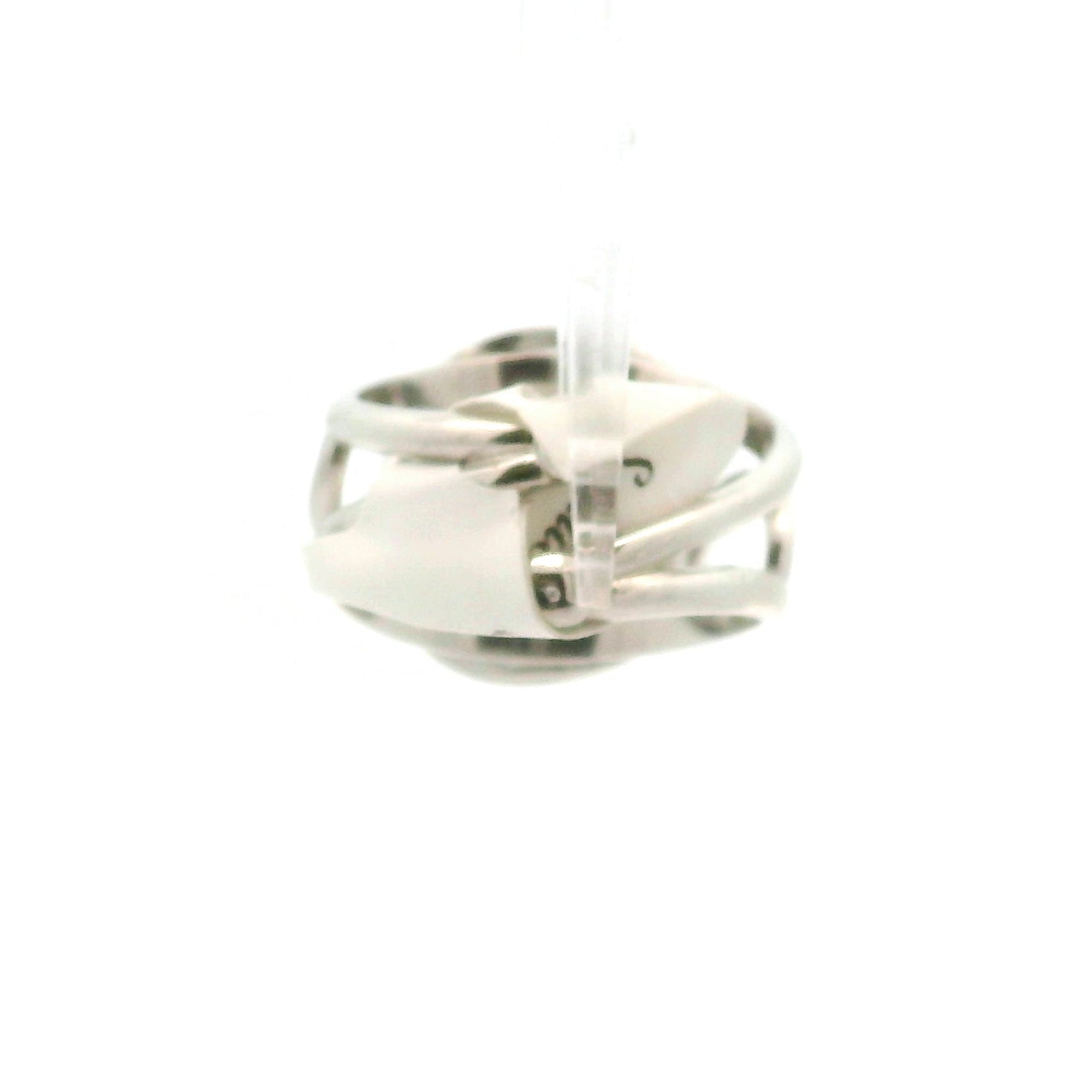 Schalenblende Cuff Ring .925 Silver for Transformation, Grounding and Protection