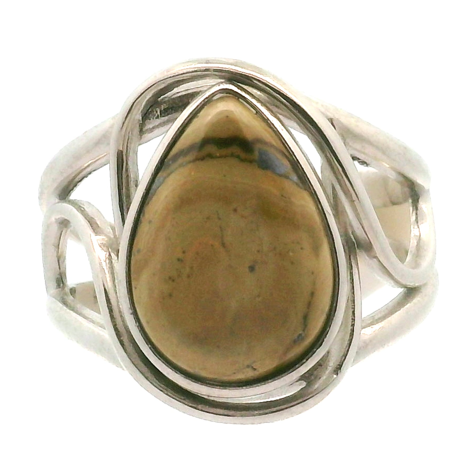 Schalenblende Cuff Ring .925 Silver for Transformation, Grounding and Protection