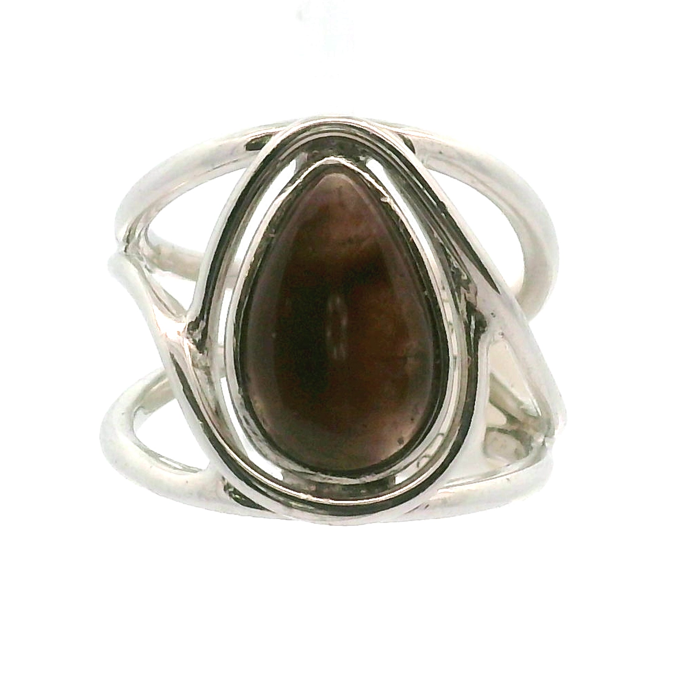 Cat's Eye Scapolite Midi Cuff Ring .925 Silver for Manifesting and Protection