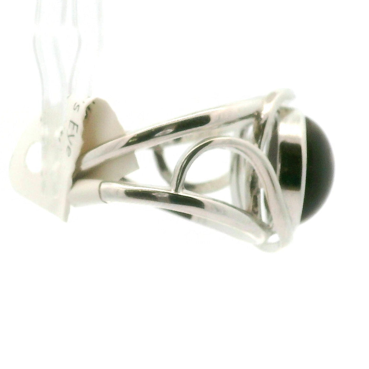 Cat's Eye Scapolite Cuff Ring .925 Silver for Manifesting and Protection