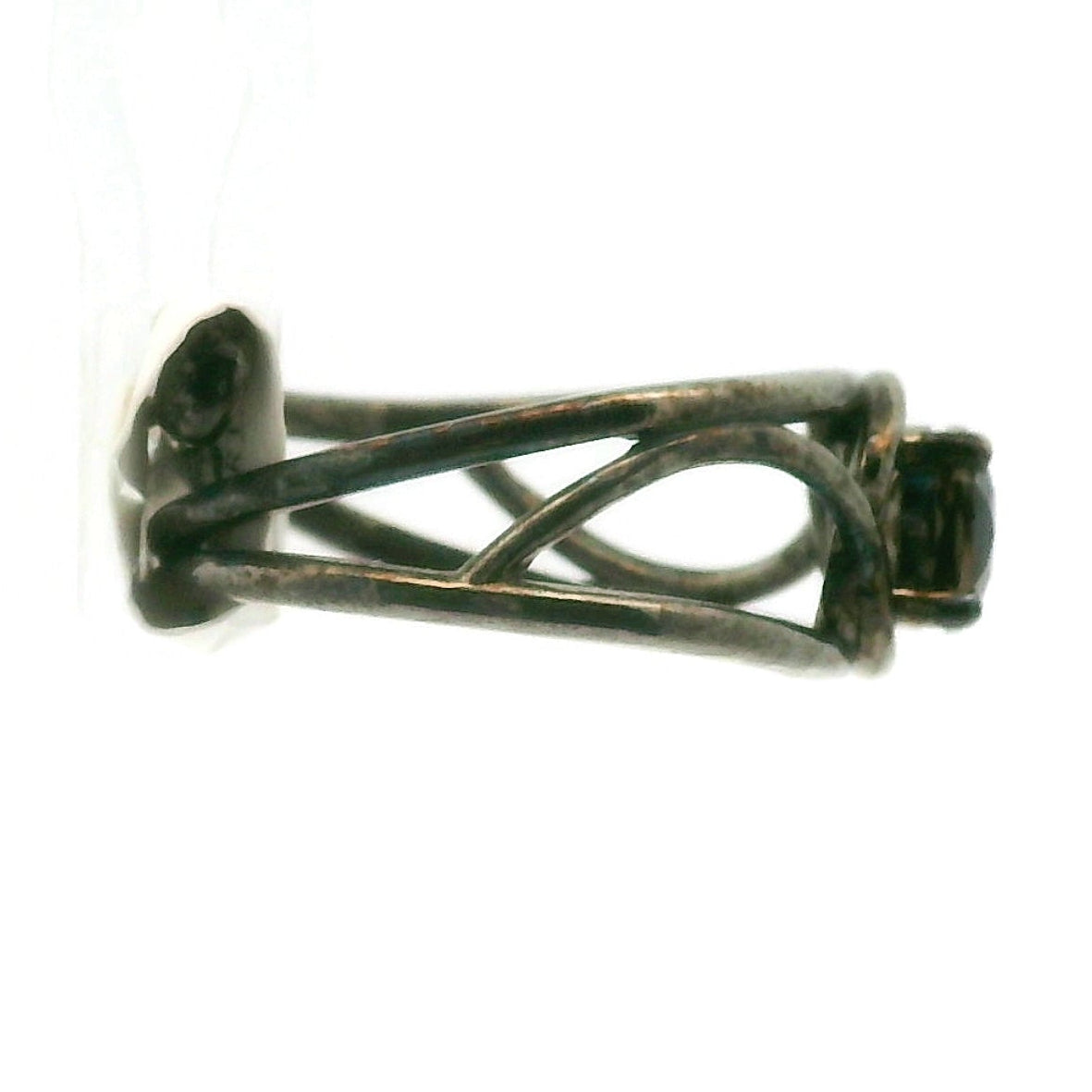 Smoky Quartz Midi Adjustable Finger Cuff Ring .925 Silver for Energy Cleansing, Manifestation and Protection
