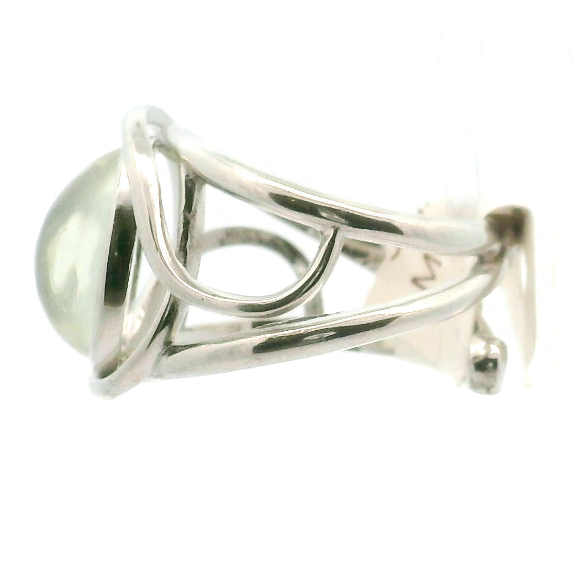Star Citrine Adjustable Cuff Ring .925 Silver for Abundance, Good Luck and Positivity