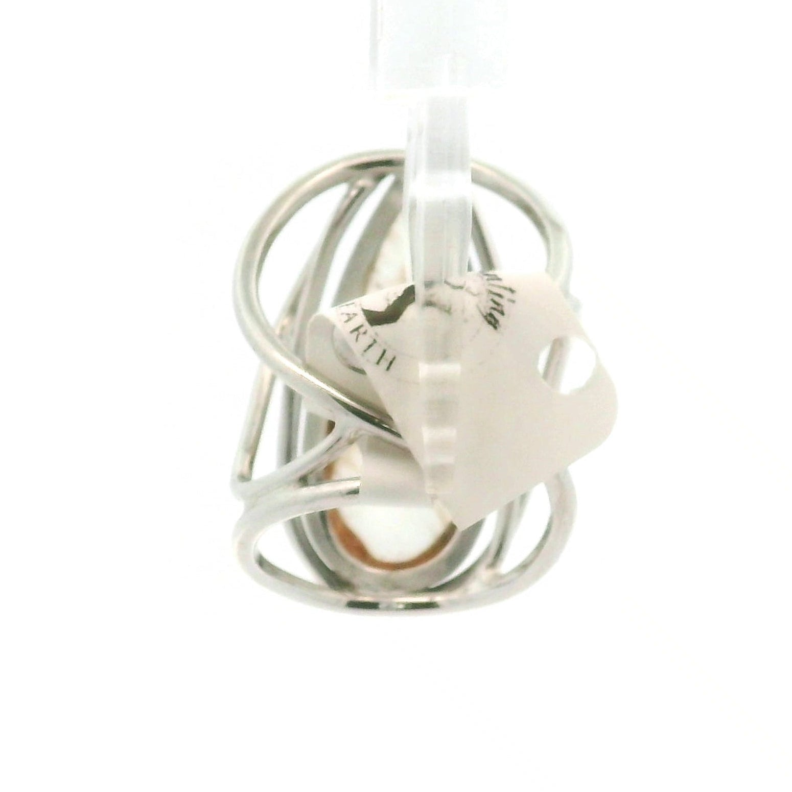 Amphibole Quartz Cuff Ring .925 Sterling Silver for Angellic Connection, Lucid Dreaming and Protection