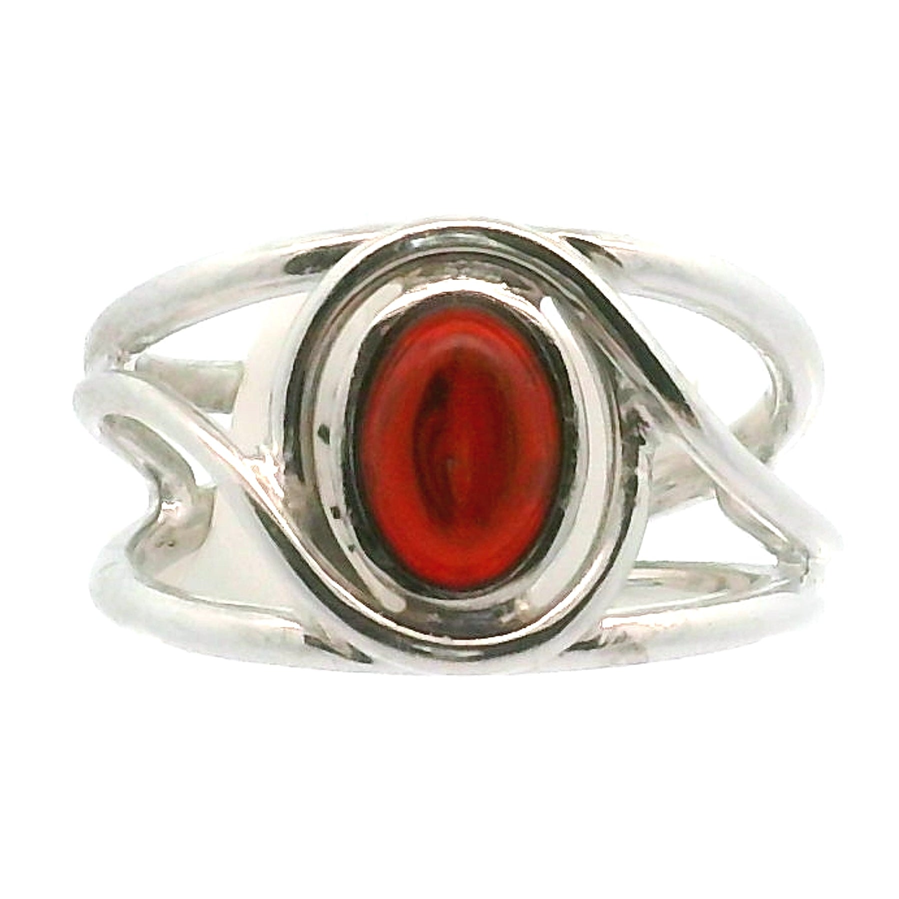 Baltic Amber Midi Cuff Ring .925 Silver for Manifesting Abundance, Optimism & Purification of Energy