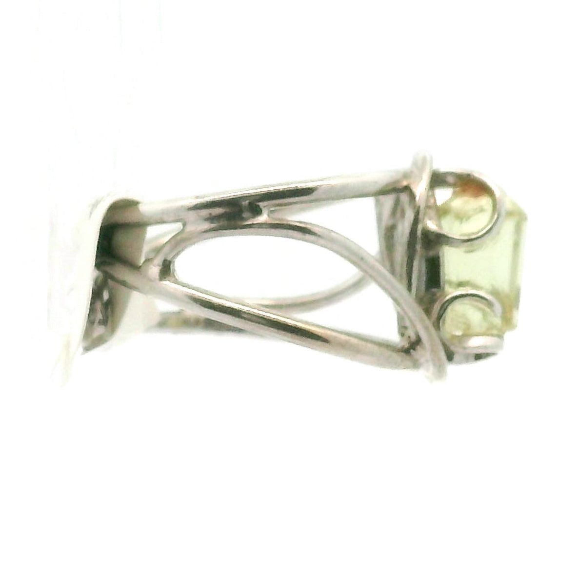 Golden Apatite Cuff Ring .925 Silver for Creation, Confidence and Manifestation