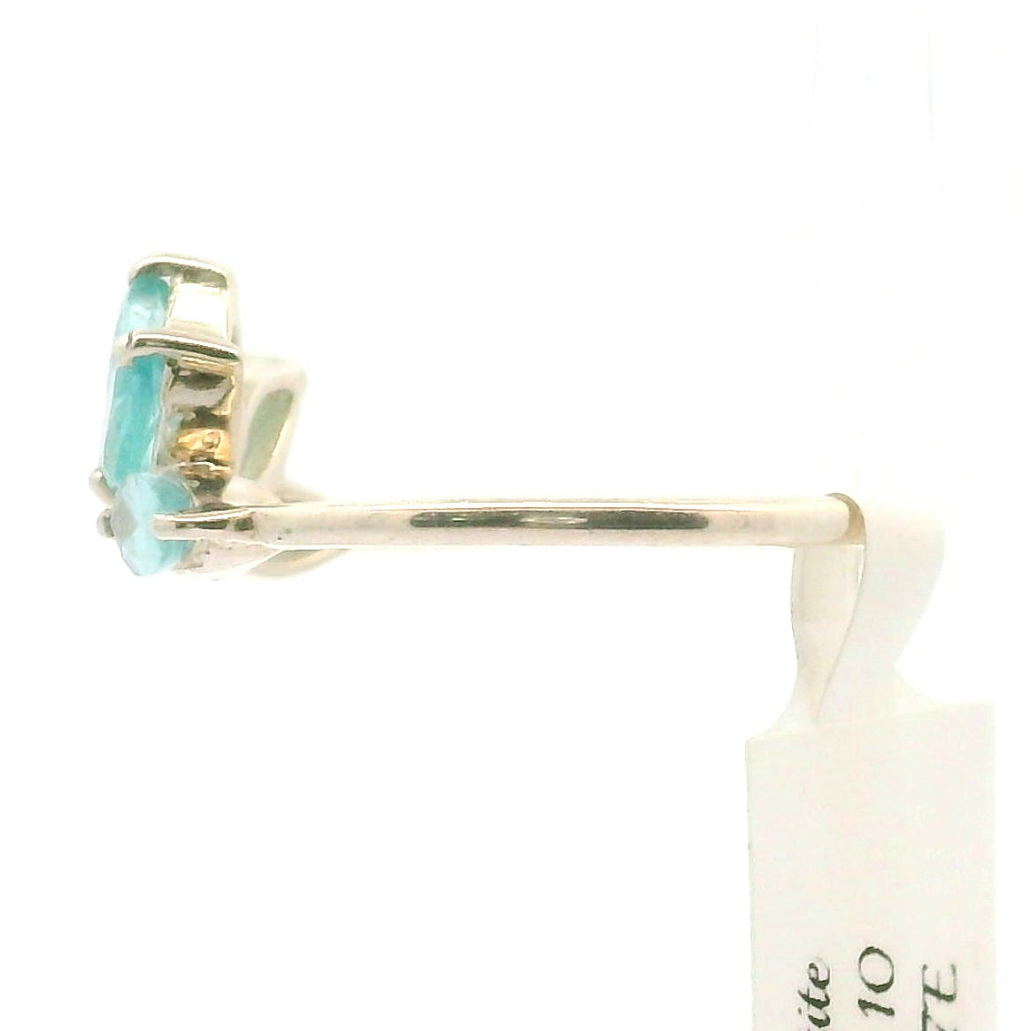 Blue Apatite Lotus Ring .925 Silver for Overall Health and Wellness