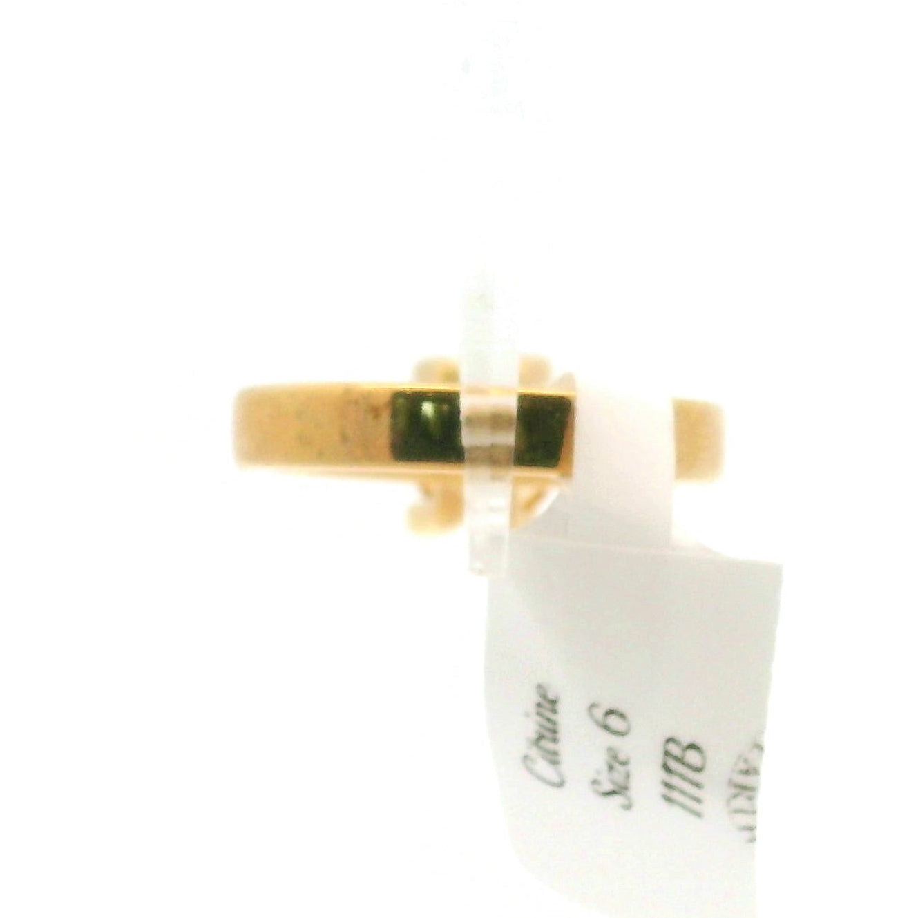 Citrine Ring .925 Silver with Gold Plating for Abundance, Good Luck and Positivity
