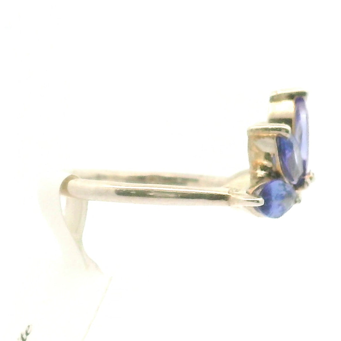 Tanzanite Lotus Ring .925 Silver  for Elevating your Consciousness