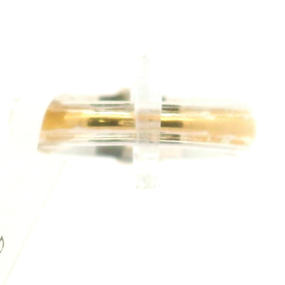Citrine Band Ring .925 Silver with Gold Plating for Abundance, Good Luck and Positivity